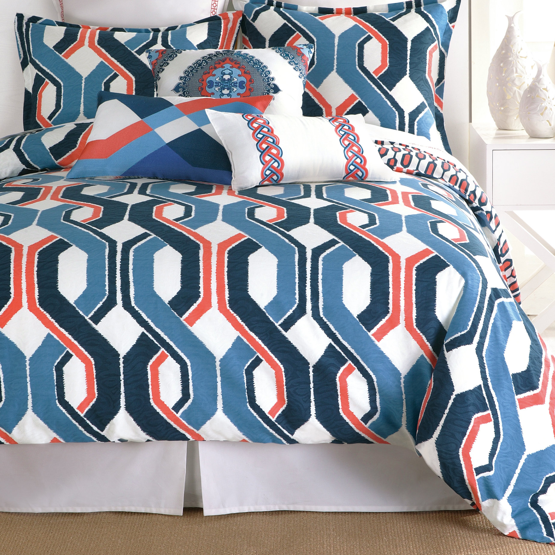 Trina Turk Residential Coastline Ikat Bedding Comforter Collection Trina Turk Residential Coastline Ikat Bedding Comforter Collection