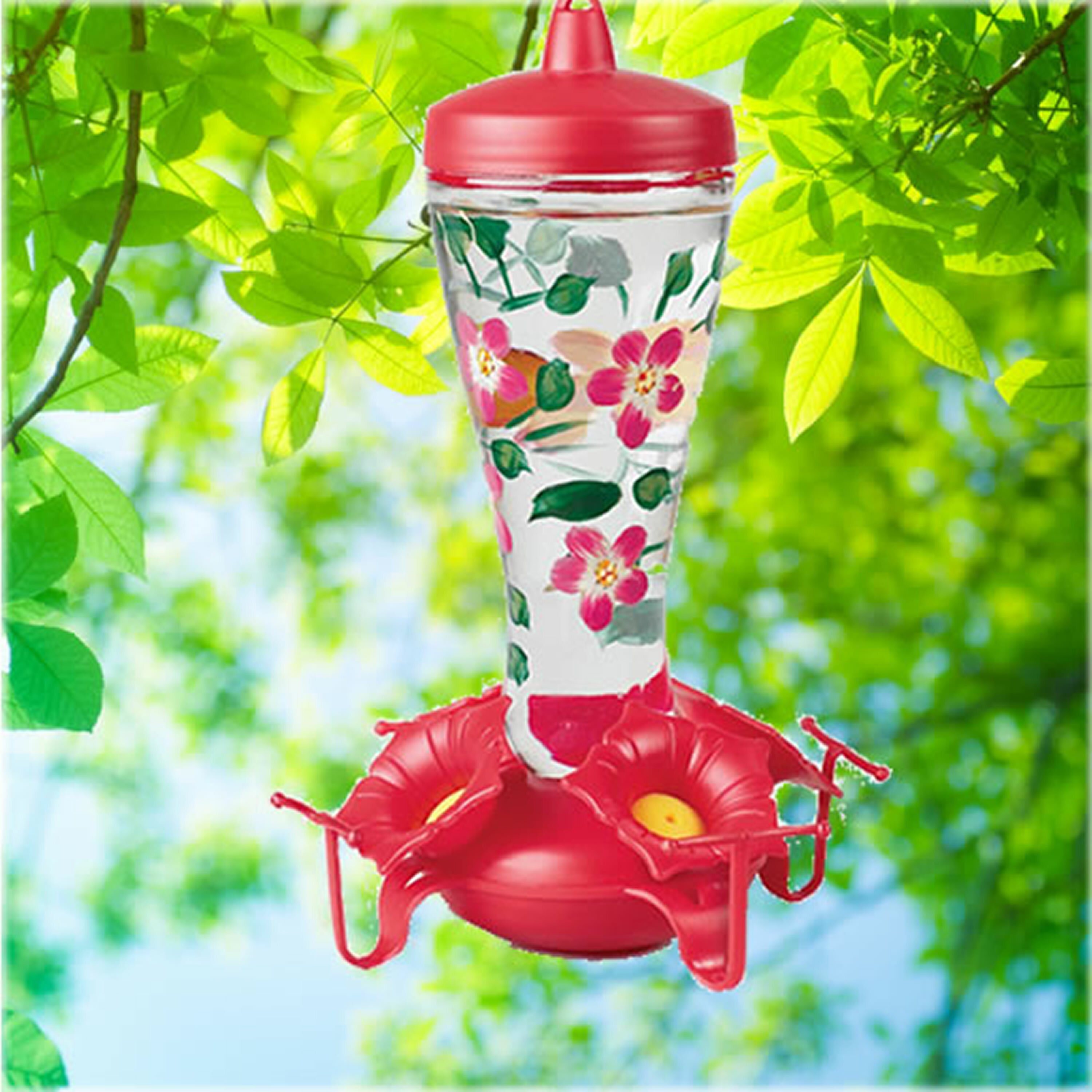 Birdscapes Hand Painted Hummingbird Feeder & Reviews | Wayfair