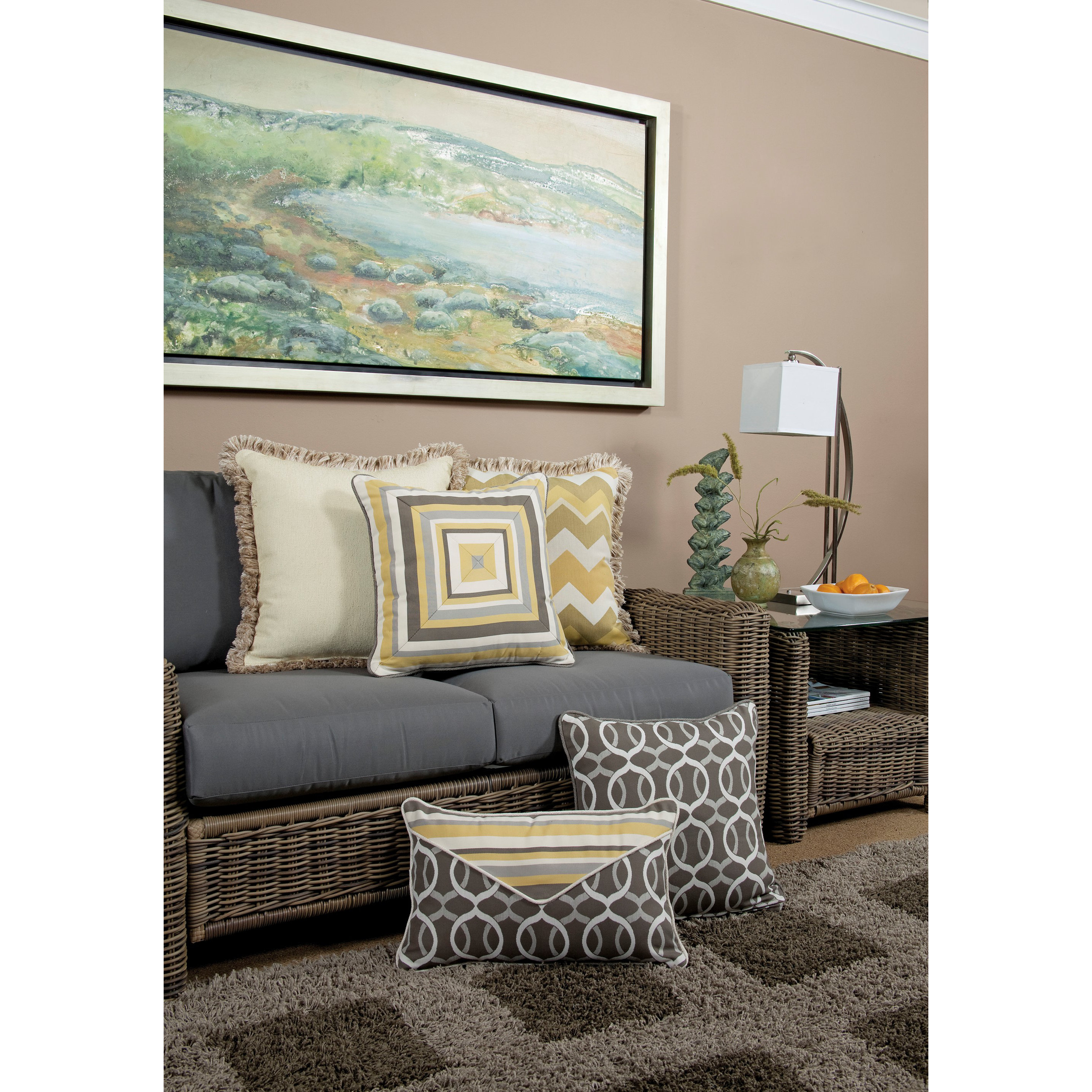South Sea Rattan Large Indoor/Outdoor Sunbrella Throw Pillow Wayfair