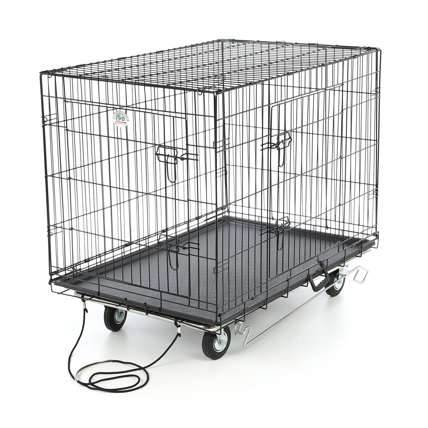 Midwest Homes For Pets Pet Crate Dolly with Rope Handle & Reviews Wayfair