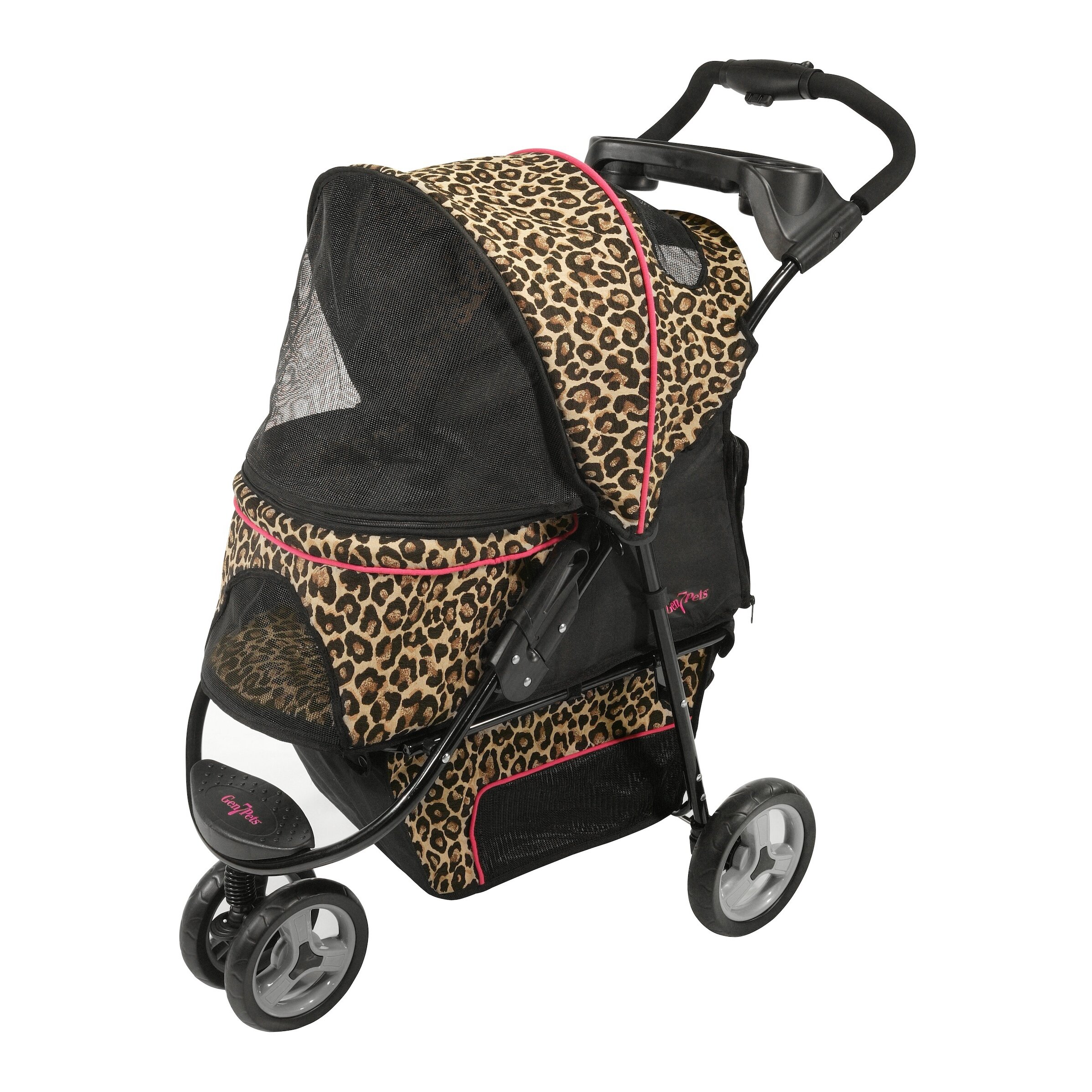 leopard print stroller