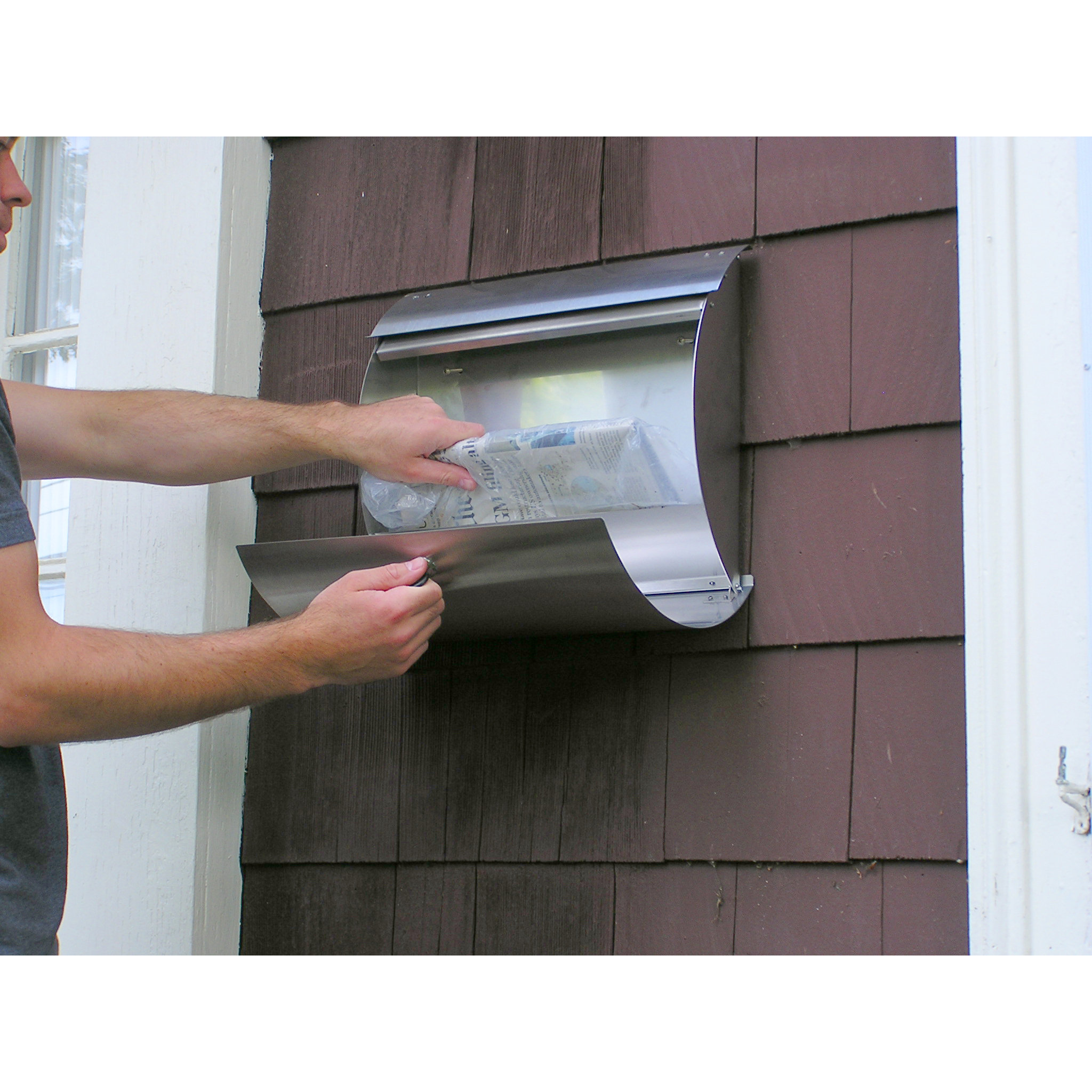 Spira Mailbox Wall Mounted Mailbox with Rain Overhang & Reviews Wayfair