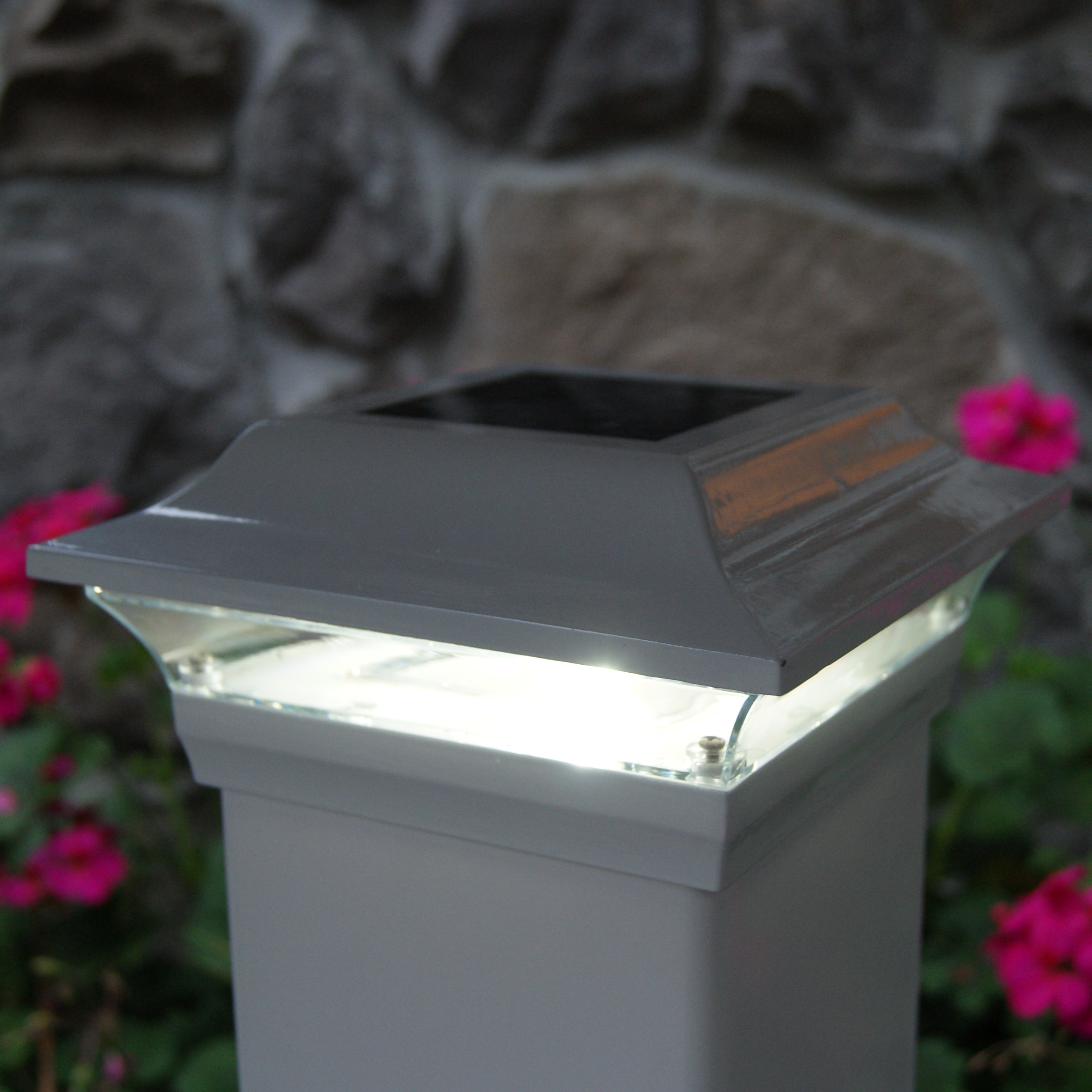 Classy Caps Imperial 3 Light LED Fence Post Cap & Reviews Wayfair