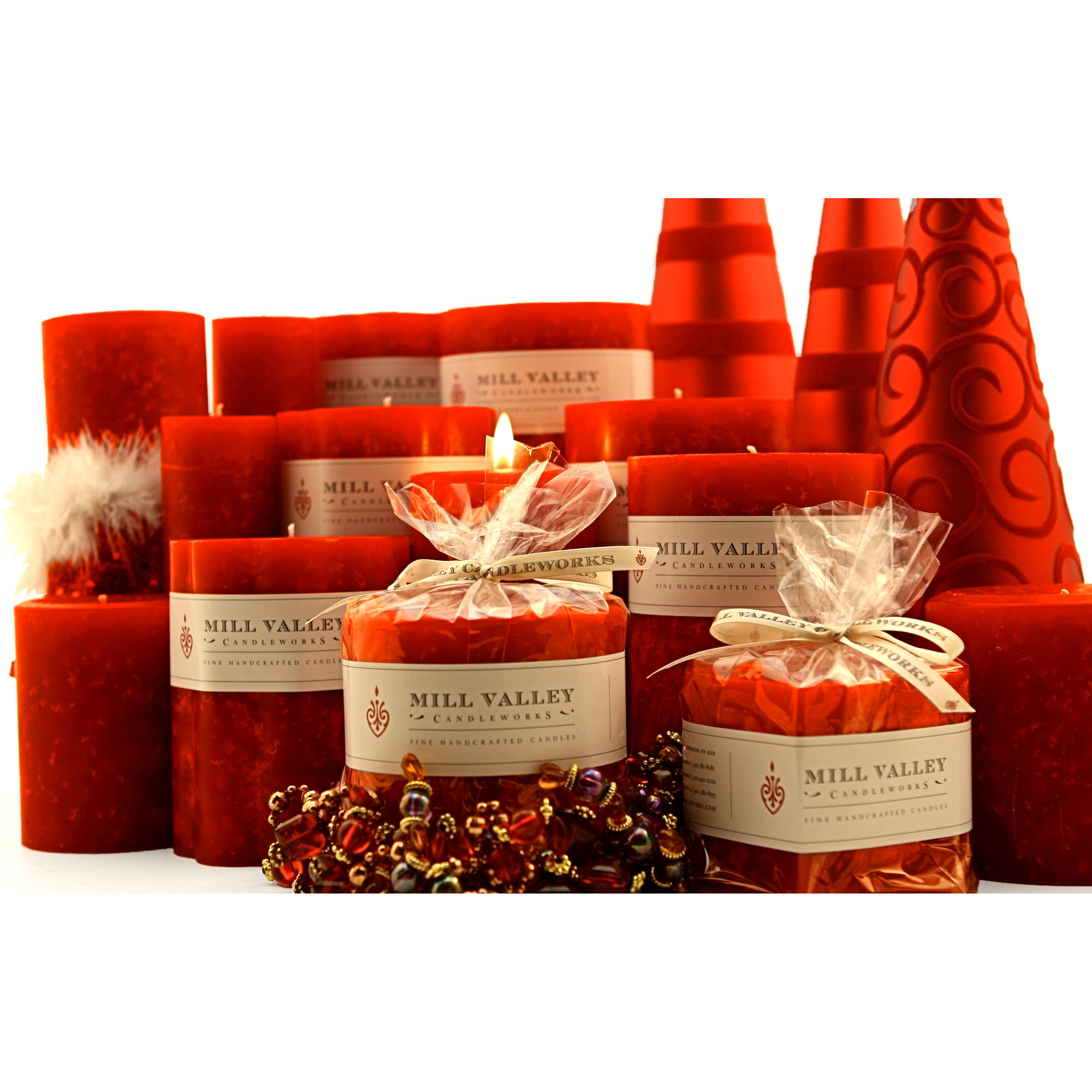 Mill Valley Candleworks 3 Piece Red Currant Scented Pillar Candle Set & Reviews Wayfair