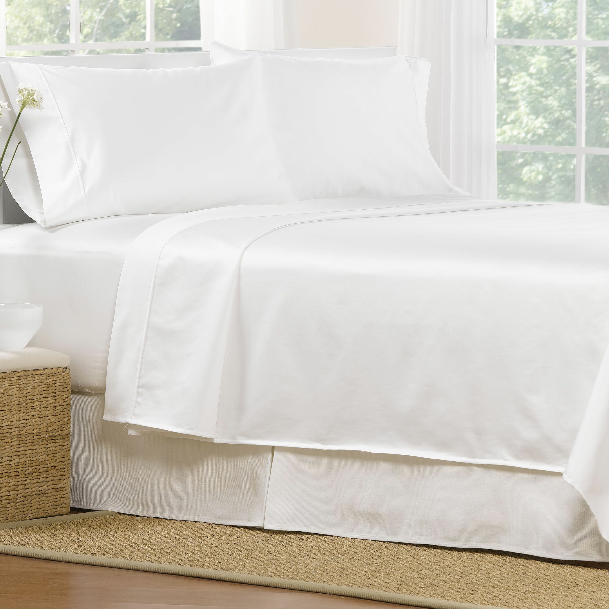 Aspire Linens 4 Piece 1000 Thread Count Egyptian Quality Cotton Sheet