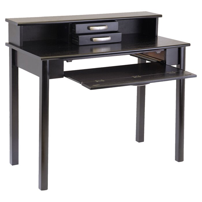 Winsome Liso Computer Desk with Hutch and Keyboard Tray & Reviews | Wayfair