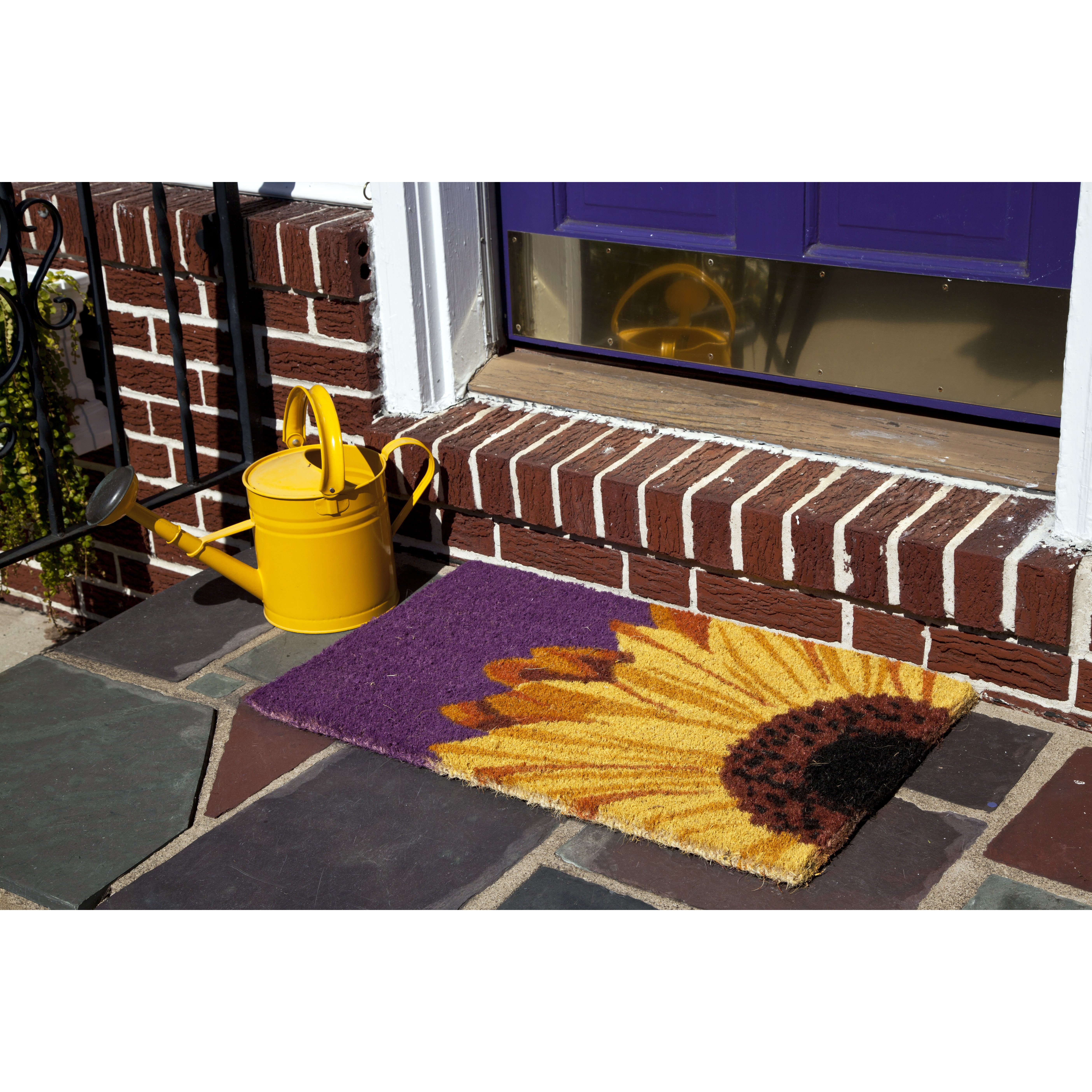Entryways Handmade One Sunflower Doormat & Reviews Wayfair