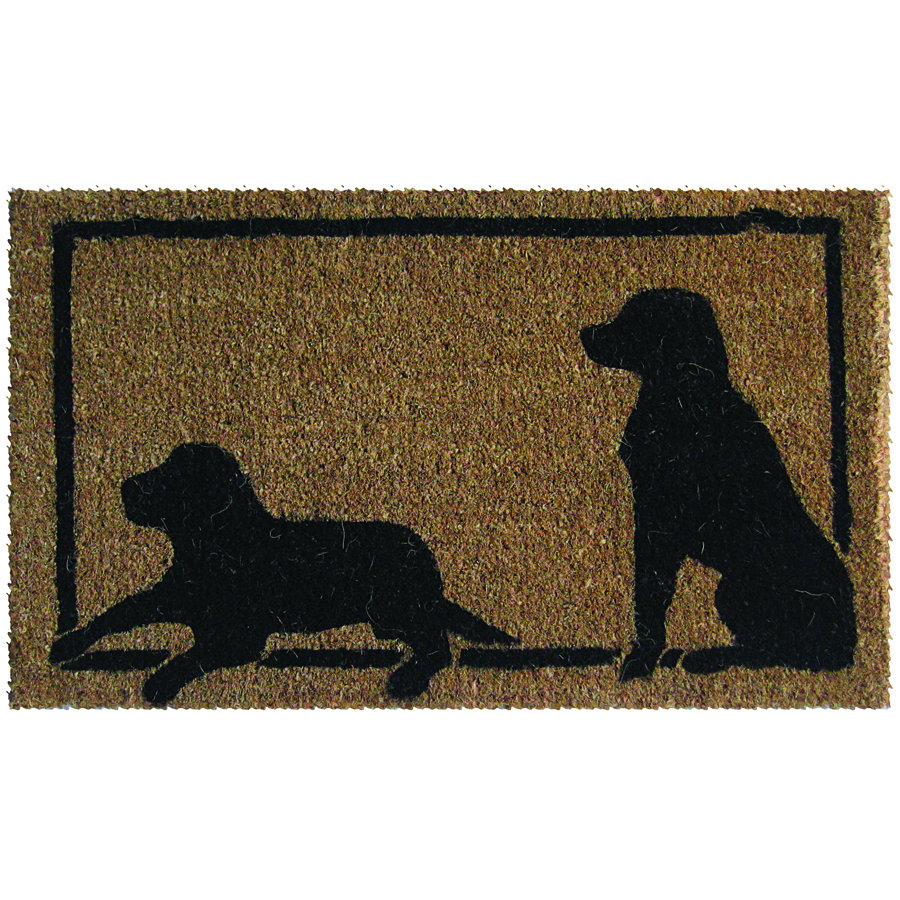 Entryways Handmade Dog Silhouettes Doormat & Reviews Wayfair