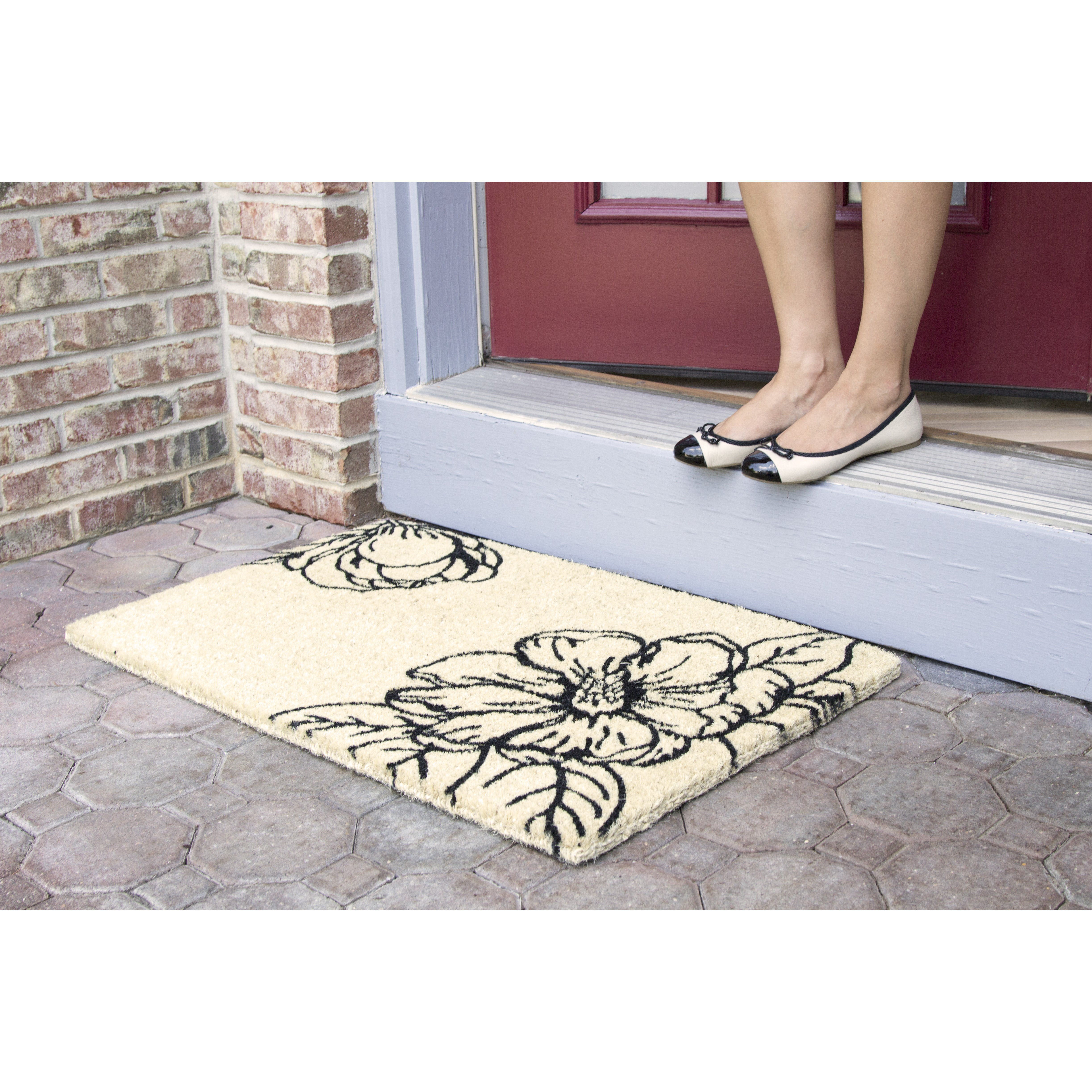 Entryways Williamsburg Magnolia Blossom Doormat & Reviews Wayfair