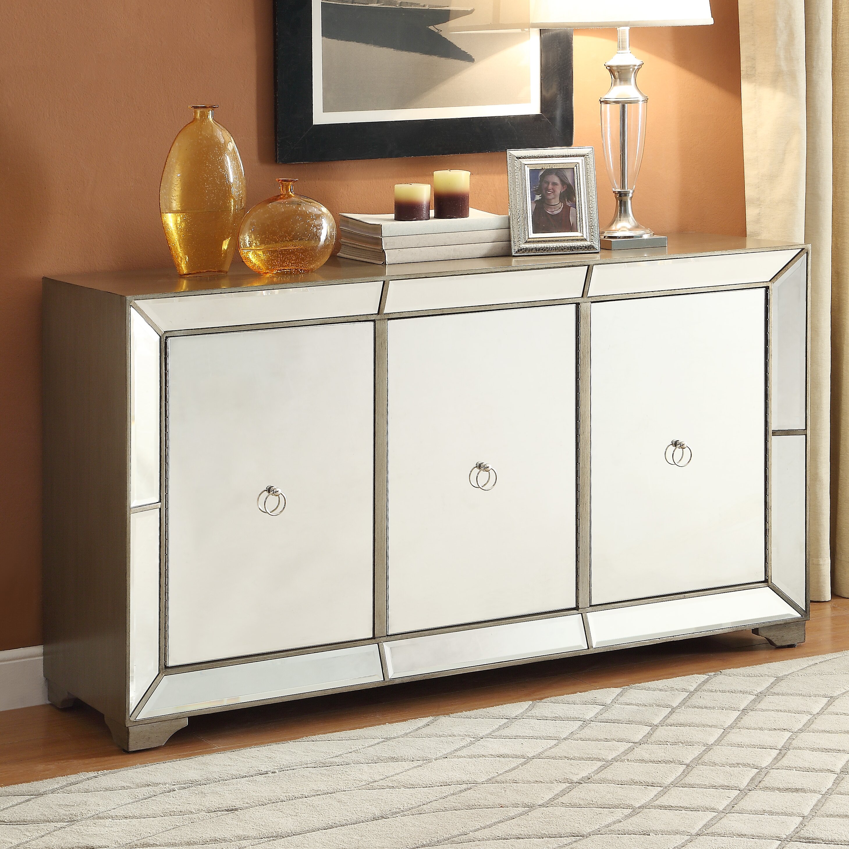 Bombay Heritage Monterey Mirrored Sideboard & Reviews Wayfair