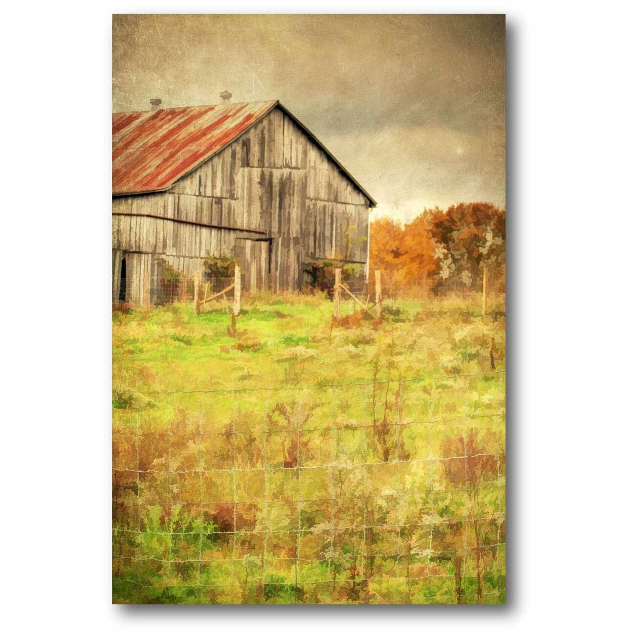 Courtside Market Farmhouse Canvas The Barn Painting Print on Wrapped ...