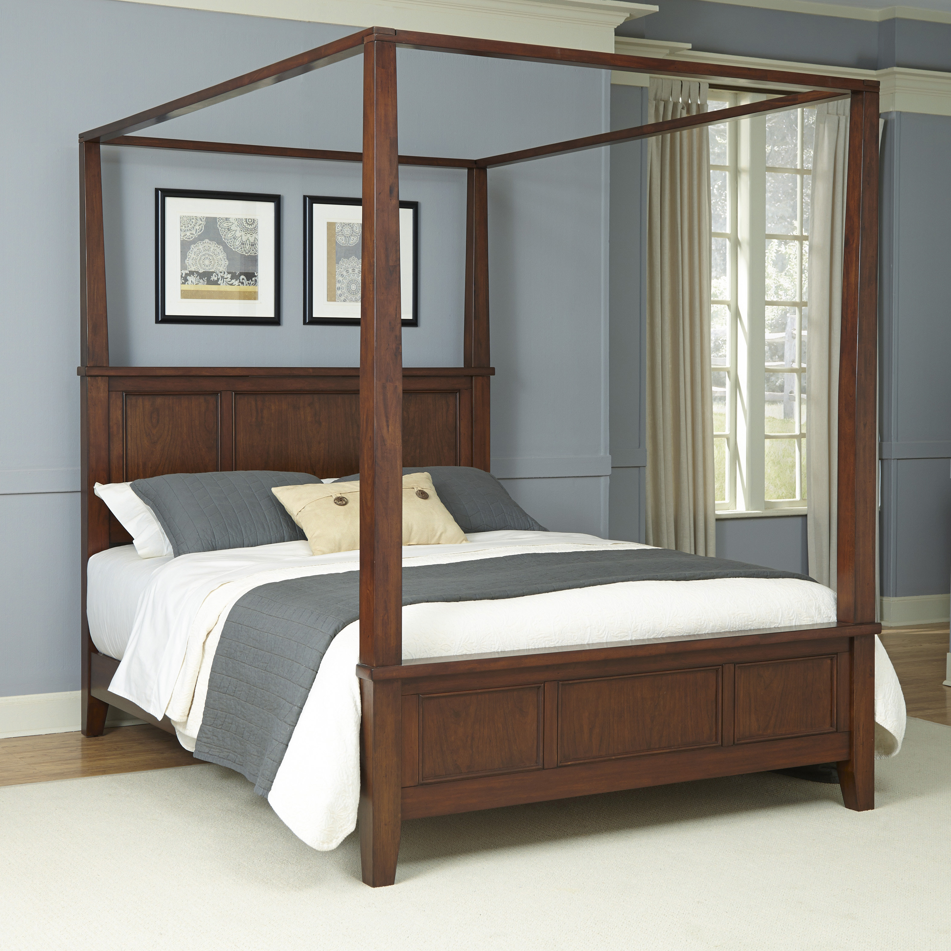 canopy bed frame king