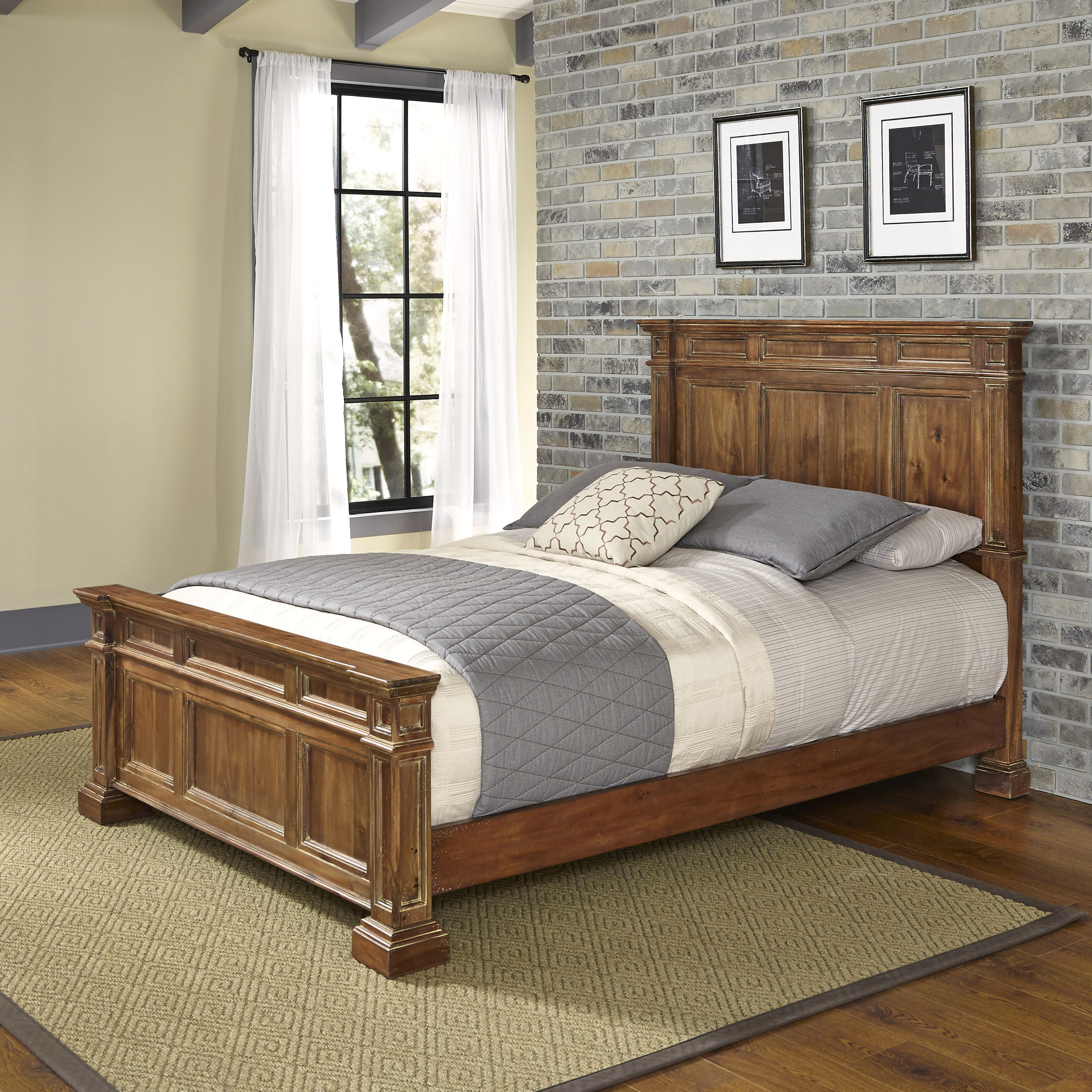 Home Styles Americana Vintage Panel Bed & Reviews | Wayfair