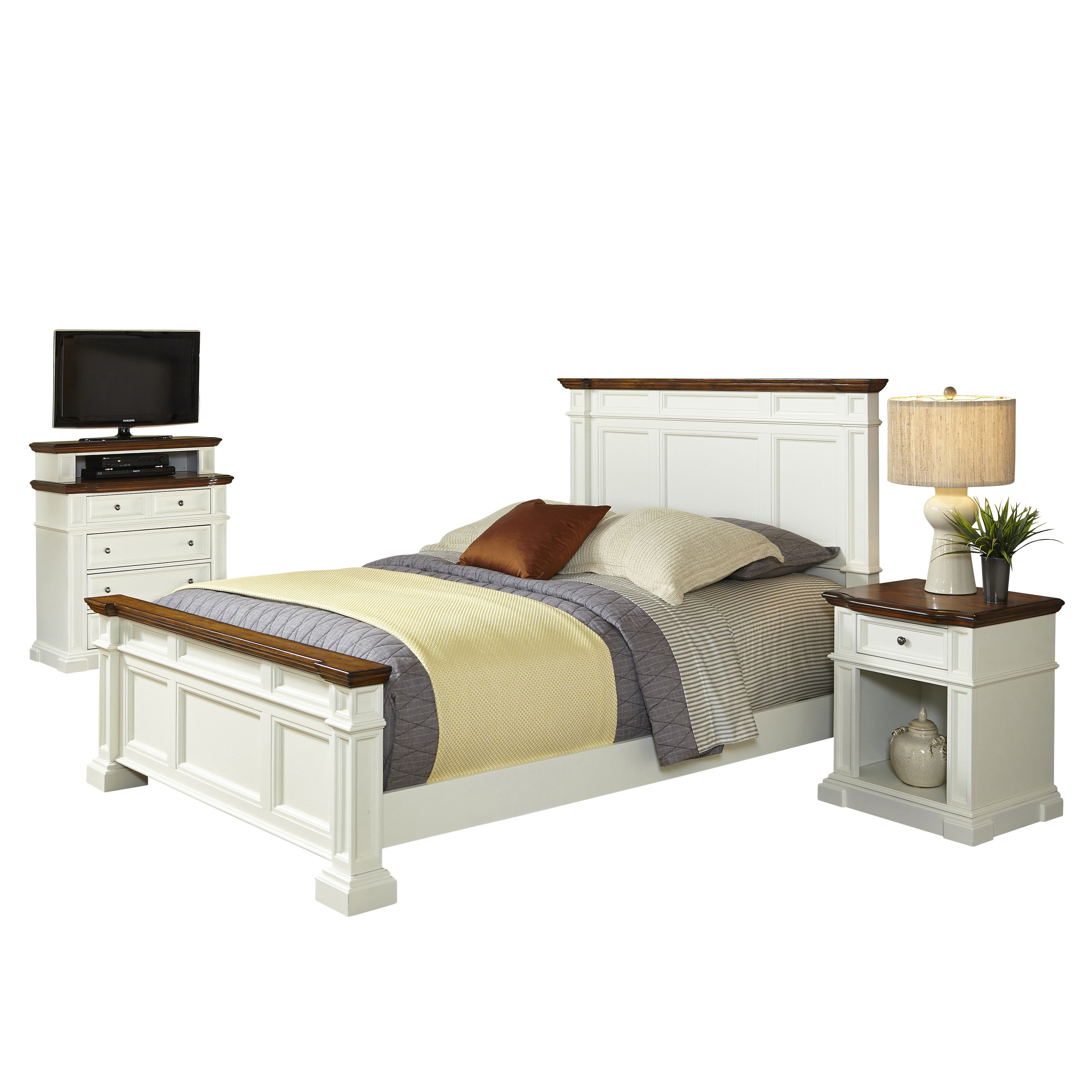 Home Styles Americana Panel 3 Piece Bedroom Set & Reviews Wayfair