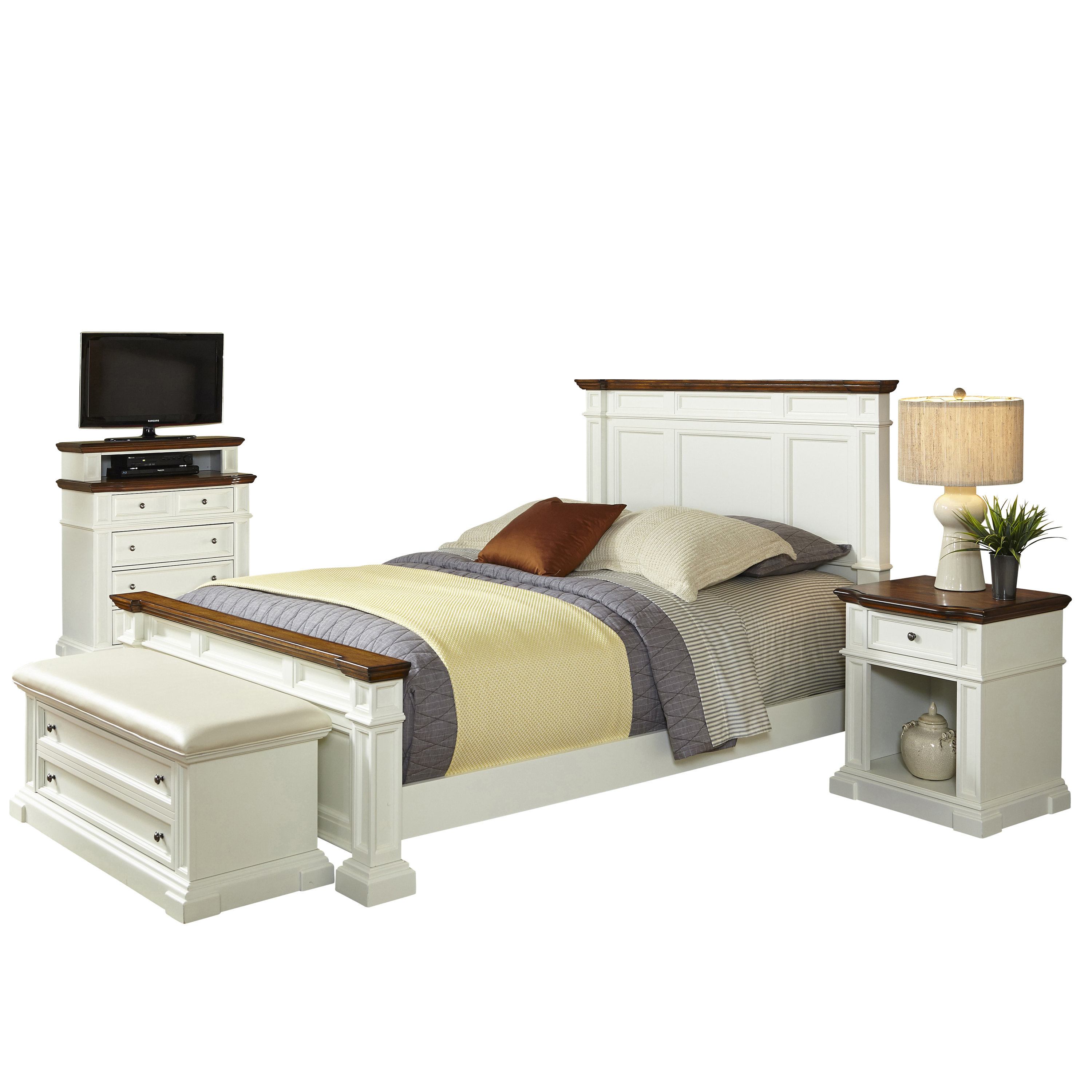 Home Styles Americana Panel 4 Piece Bedroom Set Wayfair