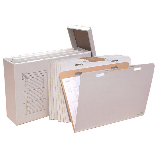 Advanced Organizing Systems Vertical Flat File System Filing Box