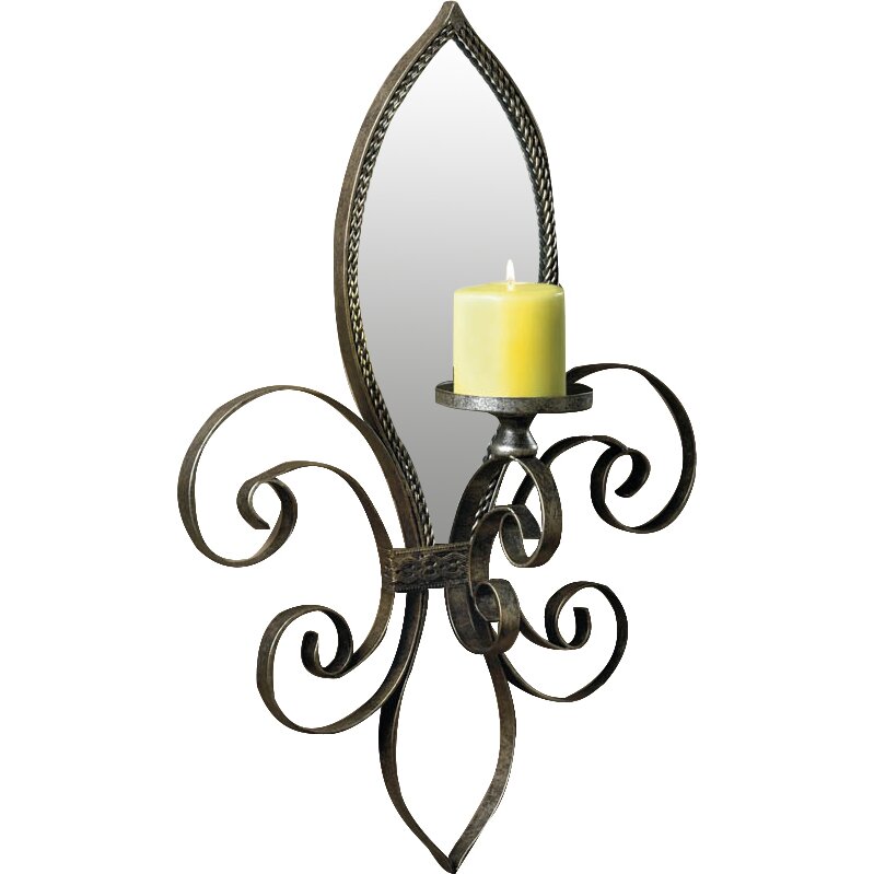 Zingz Thingz Fleur  De  Lis  Mirrored Wall  Sconce  Reviews 