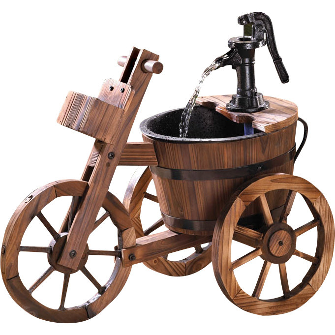 Zingz & Thingz Wood and Iron Tricycle Water Fountain & Reviews Wayfair