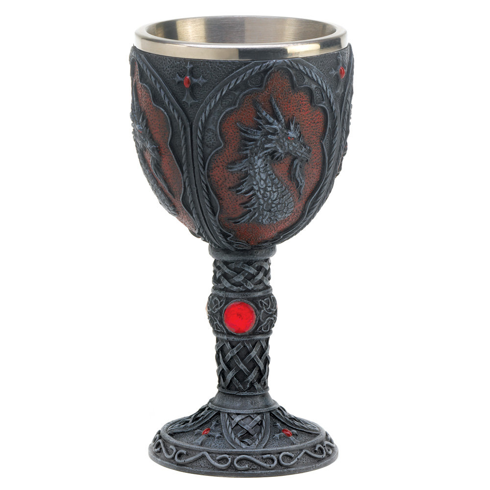 Zingz & Thingz Gothic Dragon Chalice & Reviews Wayfair