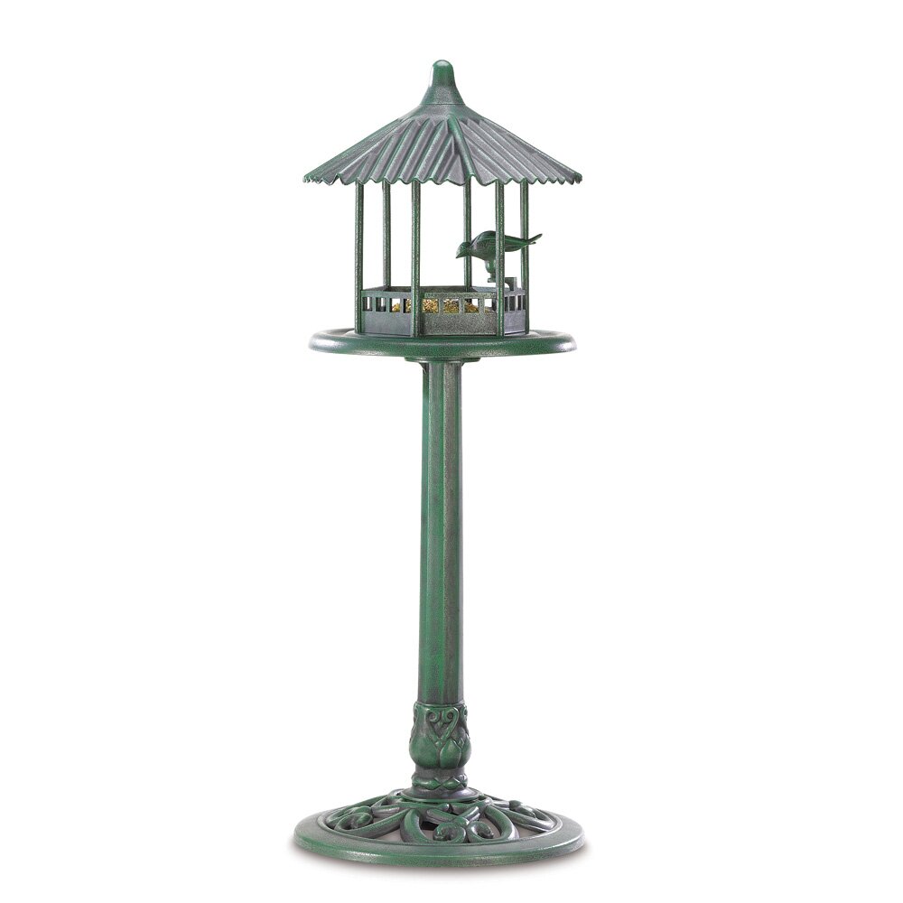 Zingz &amp; Thingz Verdant Pavilion Gazebo Bird Feeder &amp; Reviews Wayfair