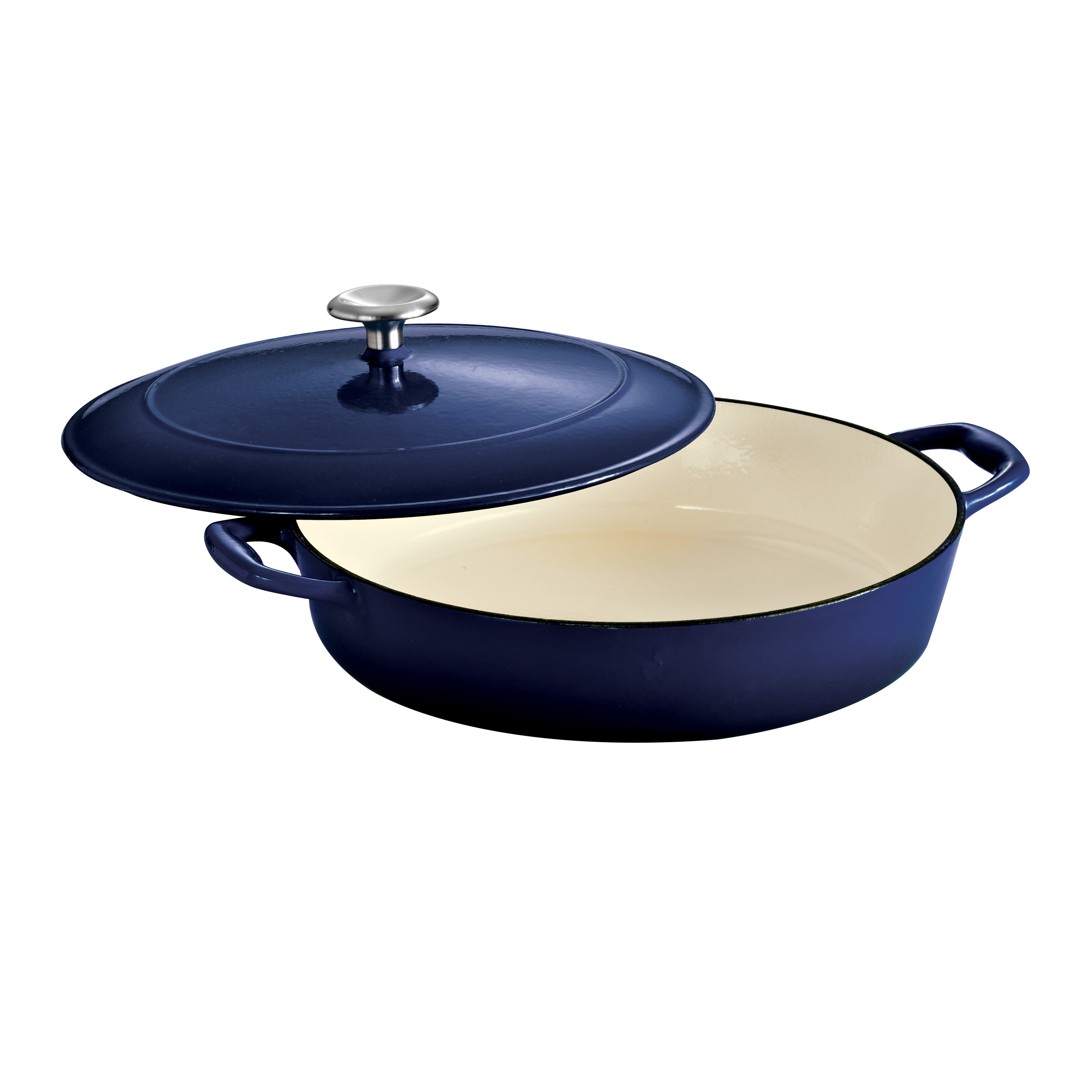 Tramontina Gourmet Enameled Cast Iron 4 Qt. Cast Iron Round Braiser
