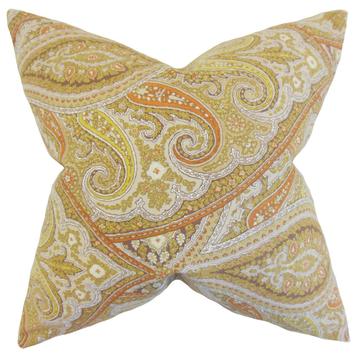 The Pillow Collection Uma Paisley Cotton Throw Pillow & Reviews Wayfair