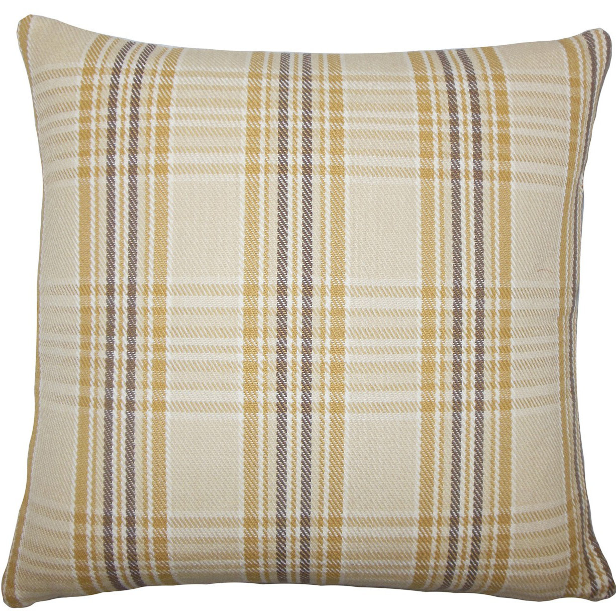 The Pillow Collection Mahlah Plaid Cotton Throw Pillow Wayfair