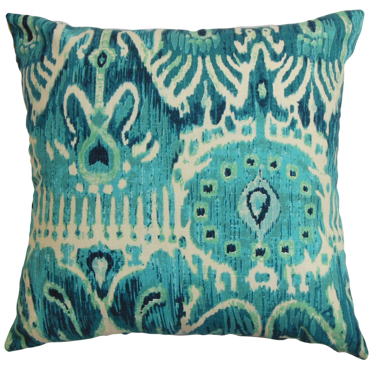 The Pillow Collection Haestingas Ikat Cotton Throw Pillow Cover Wayfair