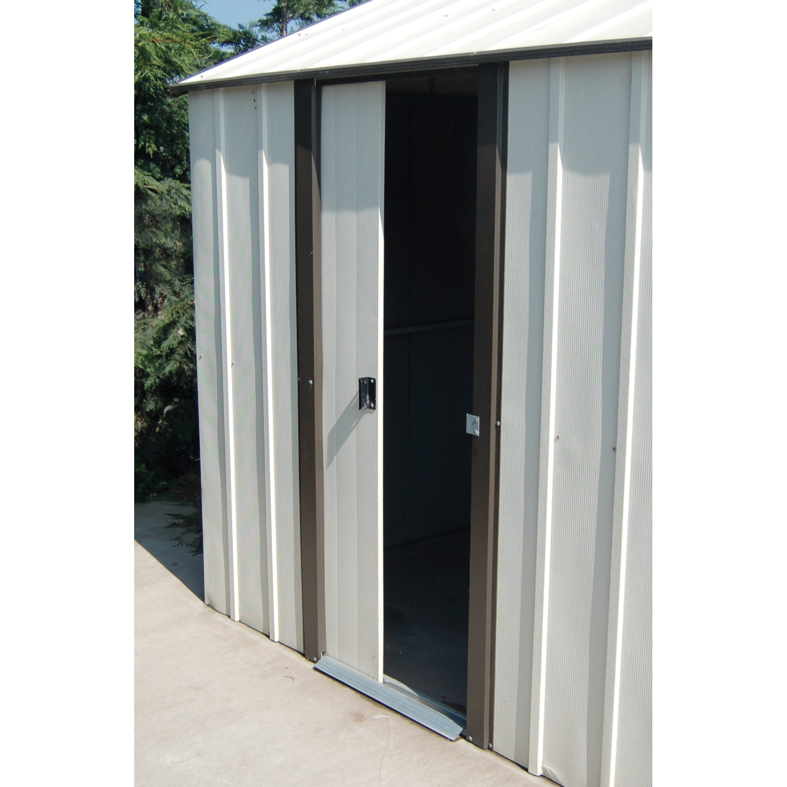 Rowlinson Murry Hill 12 Ft. x 17 Ft. Metal Garage Shed ...
