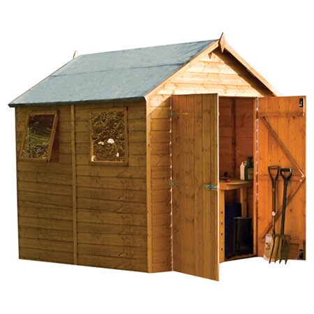 rowlinson 9 x 10 wooden storage shed wayfair uk