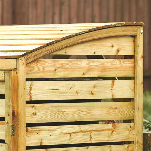 Rowlinson Wheelie Wooden Double Bin Store & Reviews Wayfair UK