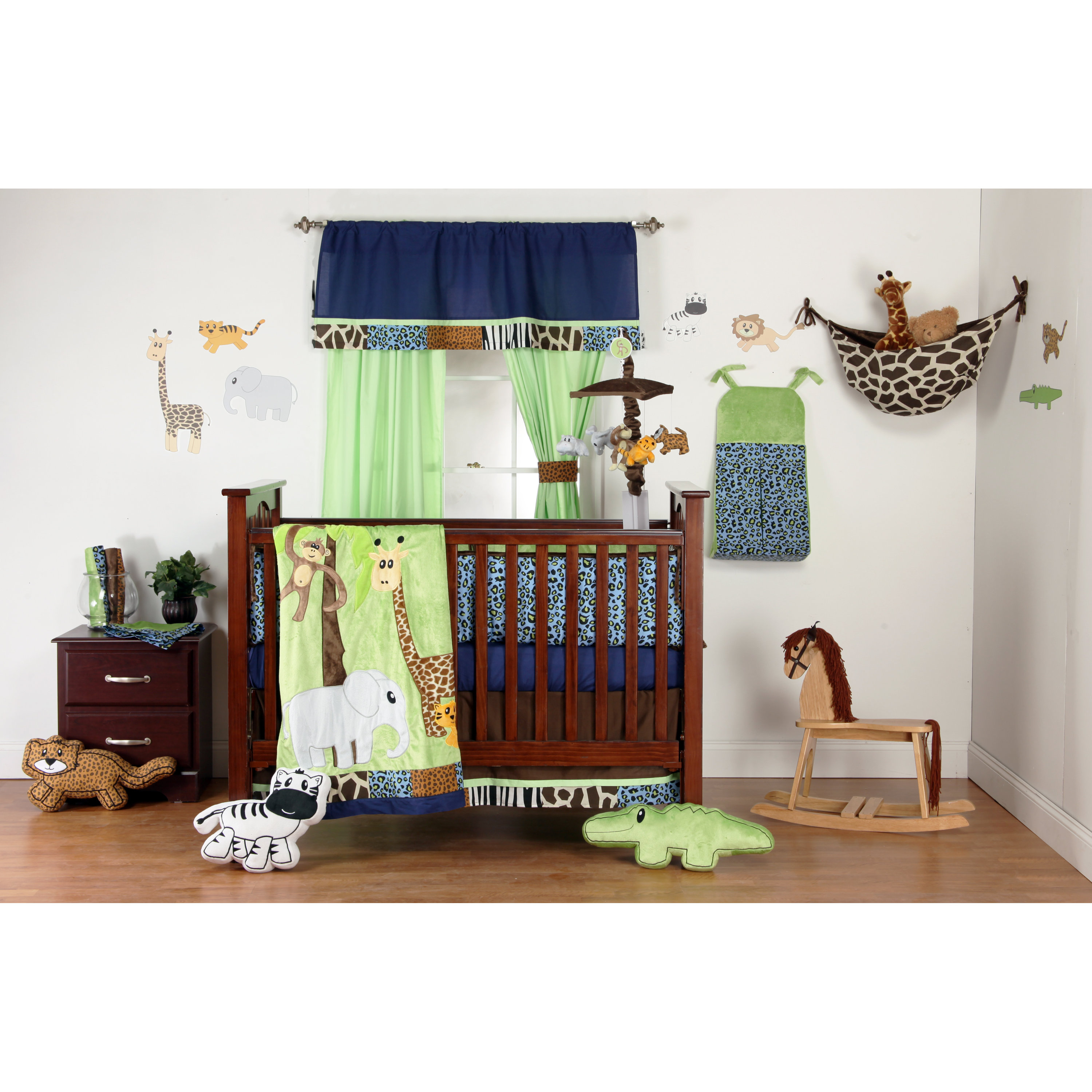 One Grace Place Jazzie Jungle Infant 4 Piece Crib Bedding Set & Reviews