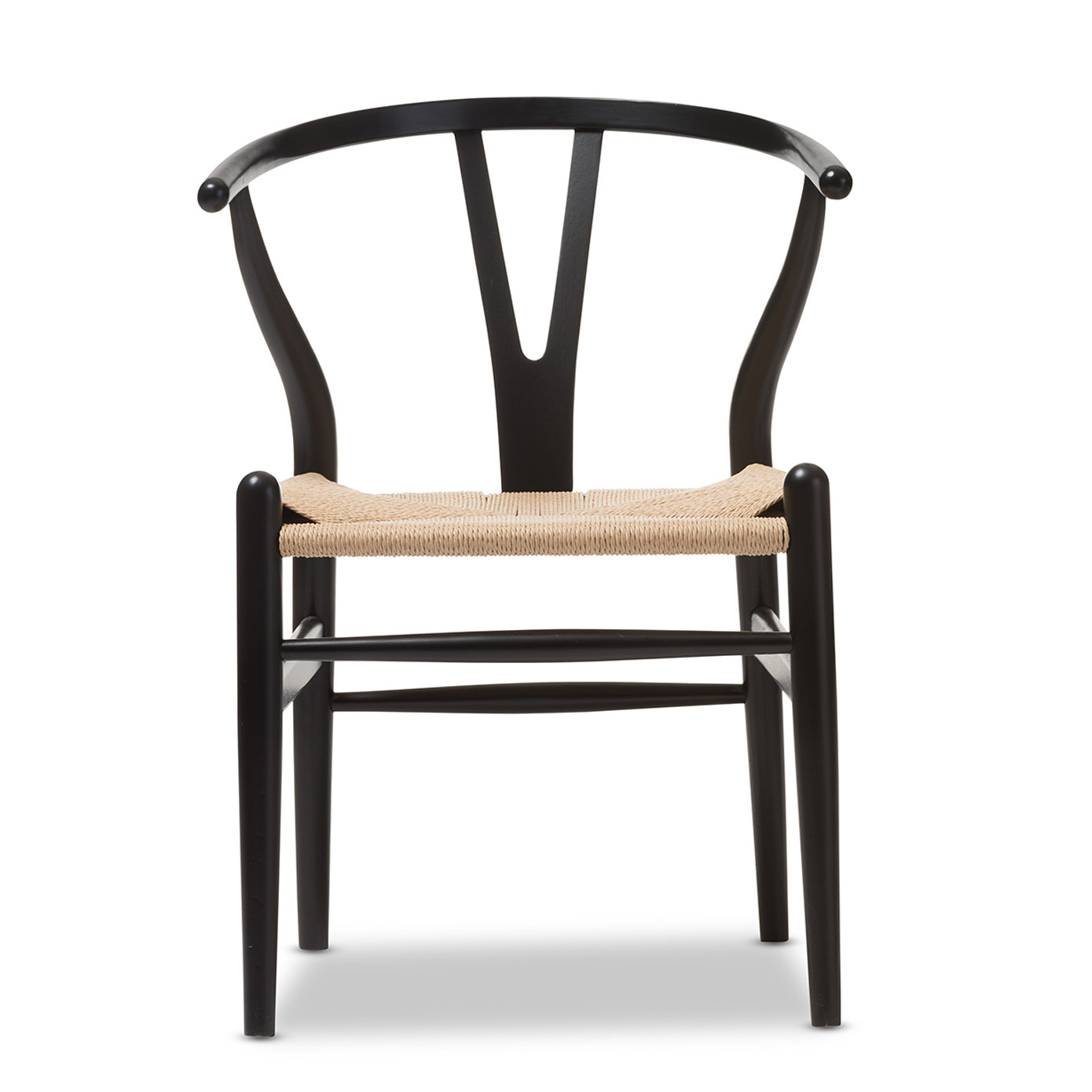 Wholesale Interiors Baxton Studio Wishbone Dining Y Chair in Black ...