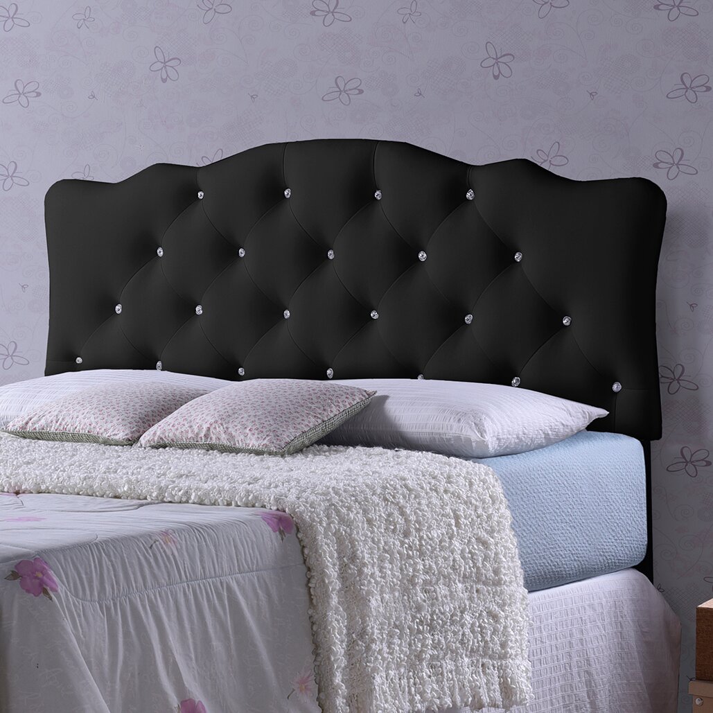 Wholesale Interiors Baxton Studio Rita Queen Size Black Scalloped ...