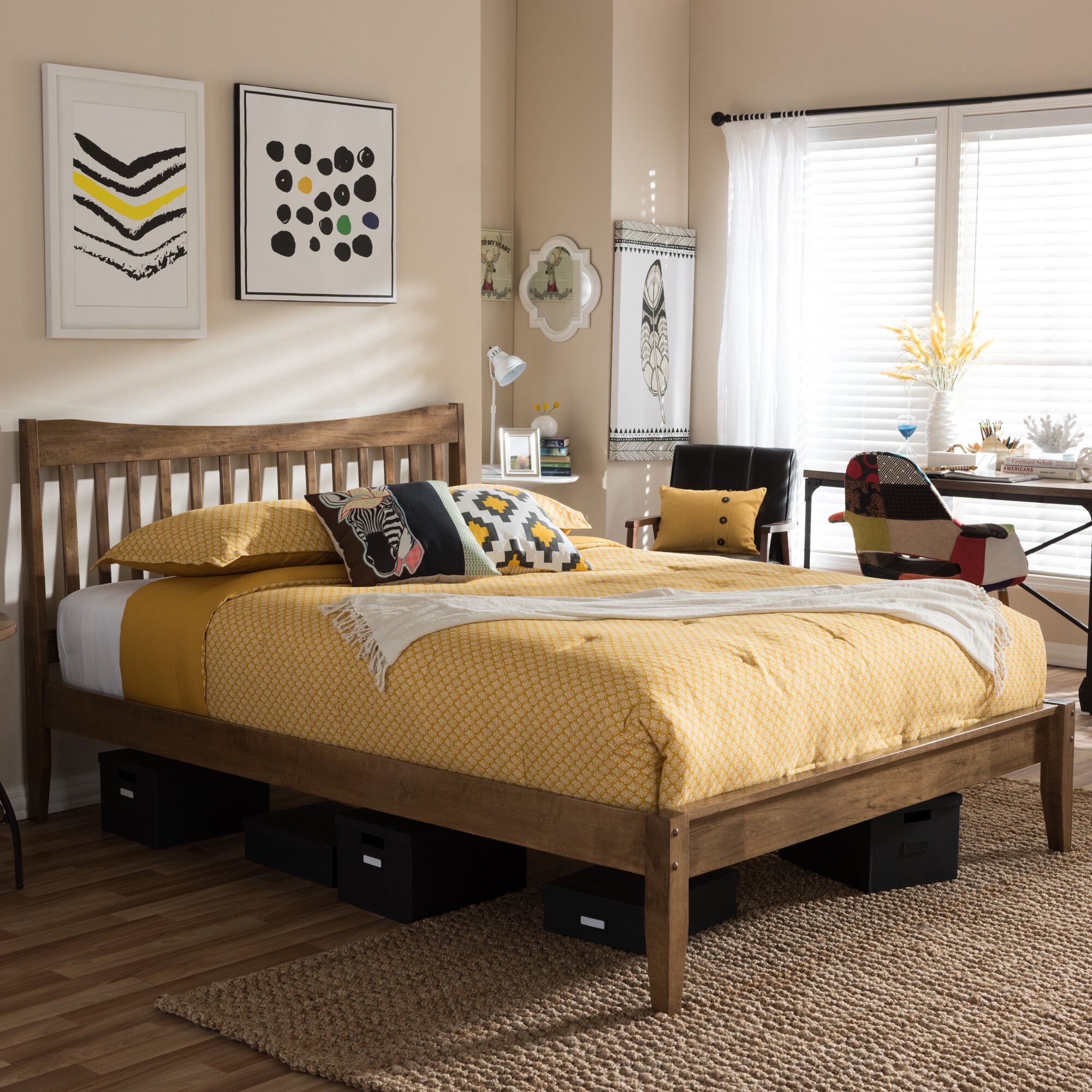 Wholesale Interiors Baxton Studio Platform Bed & Reviews | Wayfair