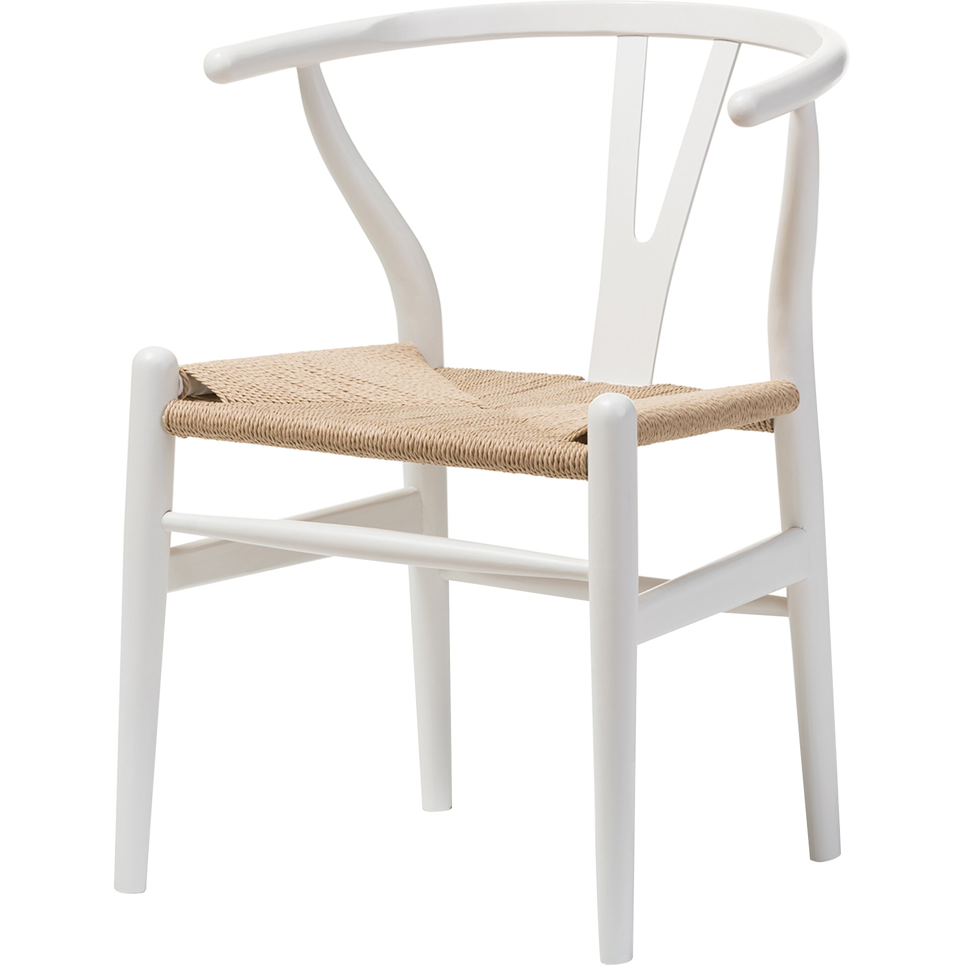 Wholesale Interiors Baxton Studio Wishbone Dining Y Chair in Ivory ...