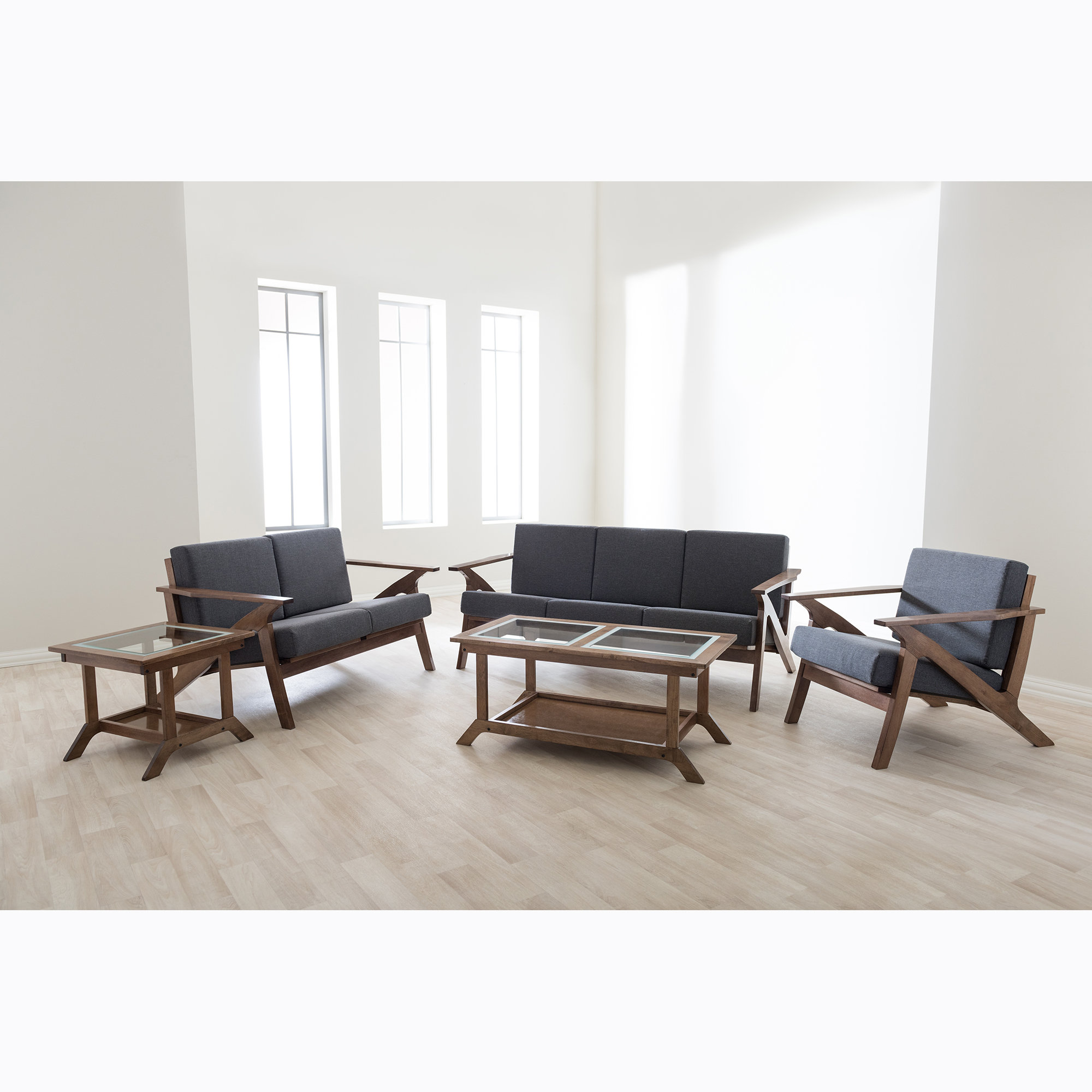 Wholesale Interiors Baxton Studio 5 Piece Living Room Set | Wayfair