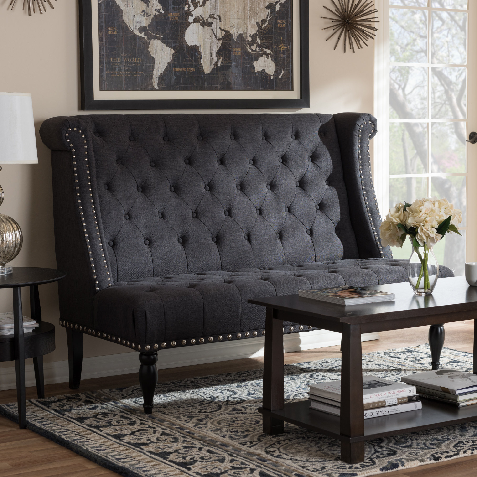 Wholesale Interiors Baxton Studio Upholstered Entryway Bench Wayfair