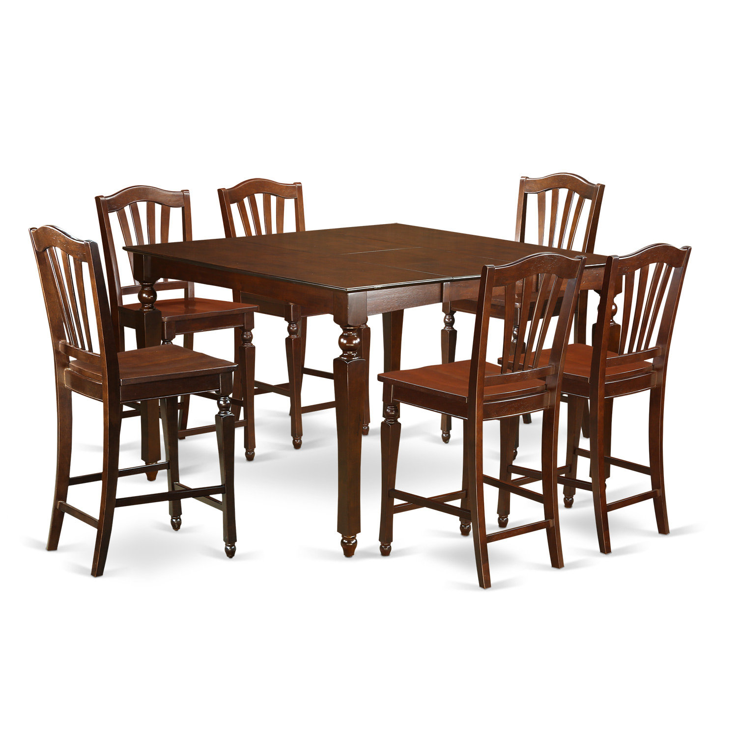 East West Chelsea 7 Piece Counter Height Dining Set & Reviews Wayfair