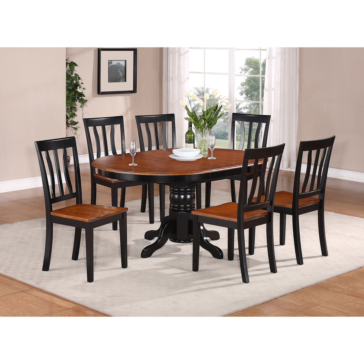 Wooden Importers Avon 7 Piece Dining Set & Reviews Wayfair