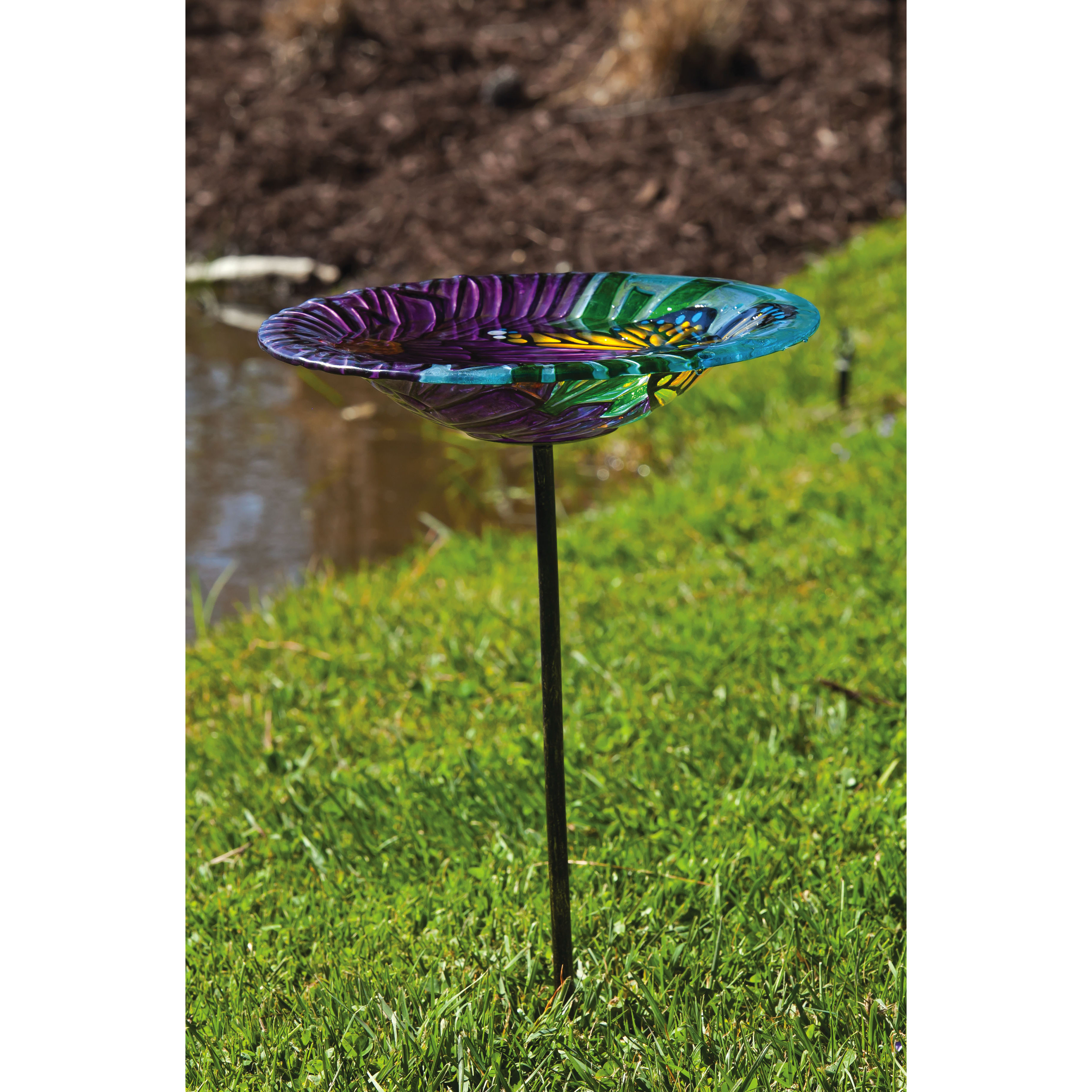 evergreen flag garden monarch floral bird bath reviews evergreen flag garden monarch floral bird bath reviews