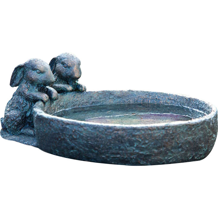 evergreen flag garden bunny bird bath reviews wayfair evergreen flag garden bunny bird bath reviews wayfair