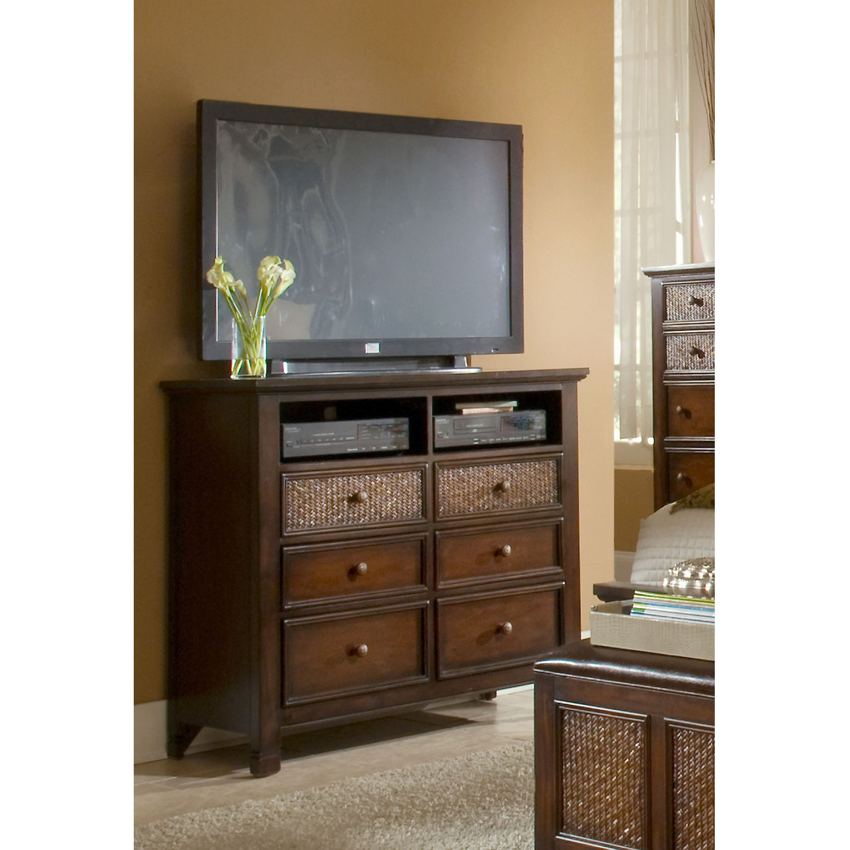 Progressive Furniture Kingston Isle 6 Drawer Media Chest & Reviews