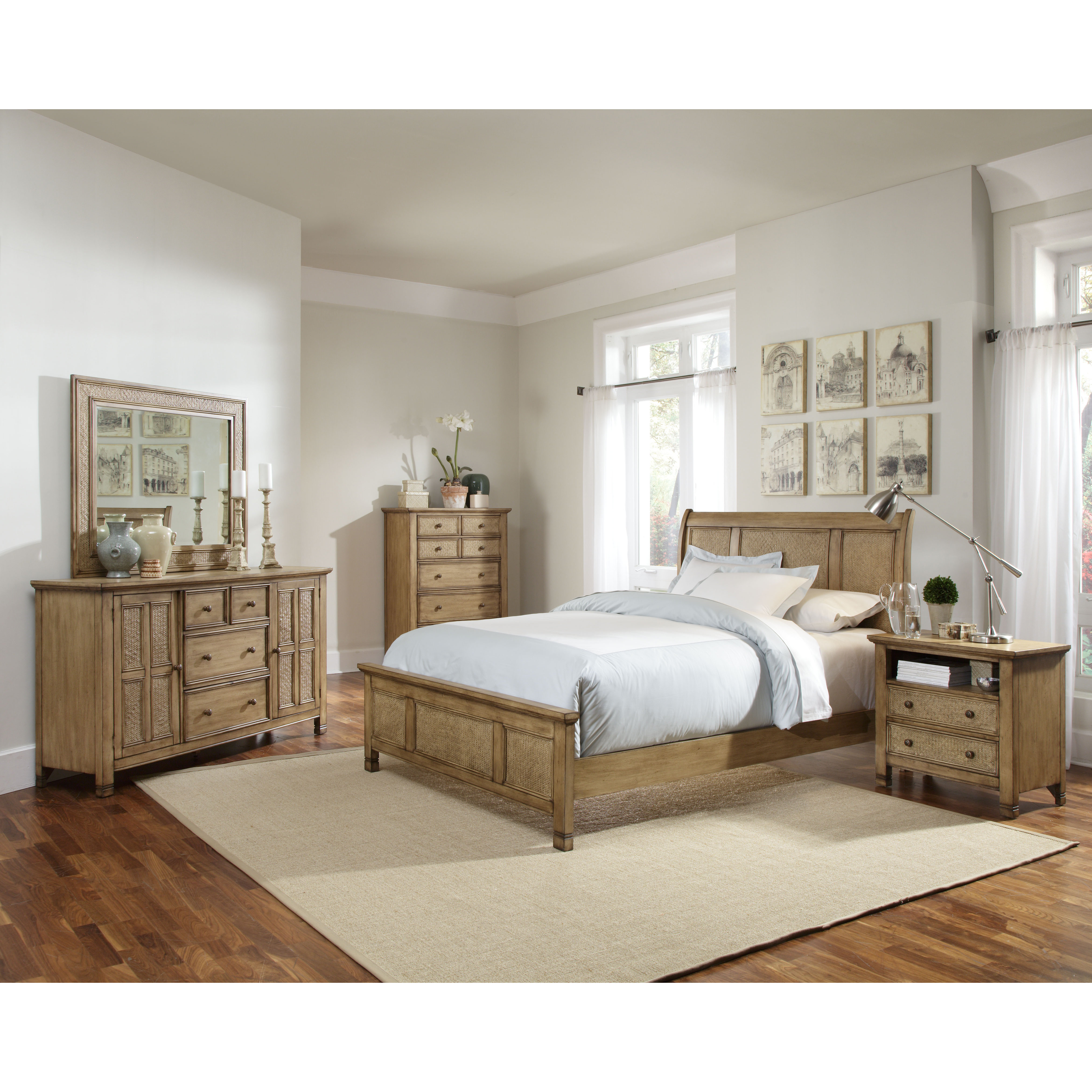 Progressive Furniture Kingston Isle Panel Customizable Bedroom Set