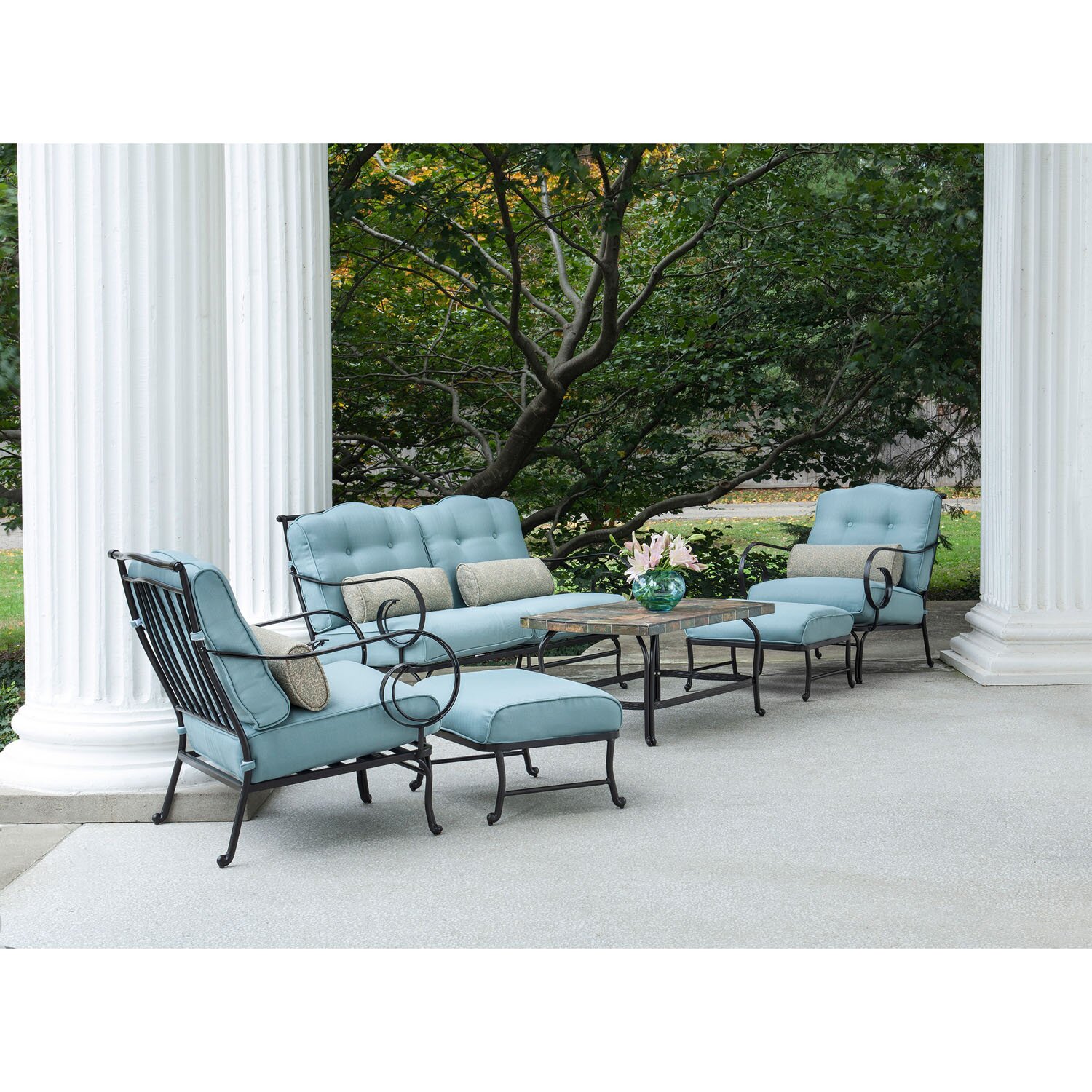 Hanover Oceana 6 Piece Patio Set with Cushions & Reviews | Wayfair