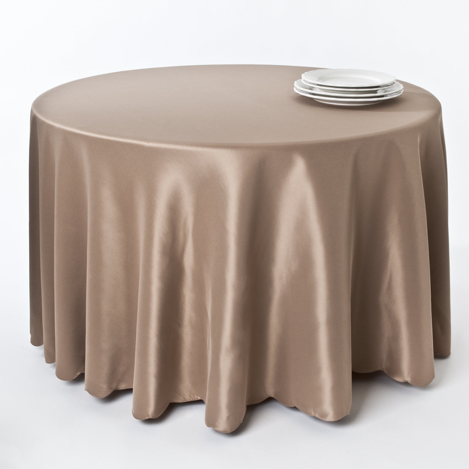 Saro Satin Scalloped Edge Table Cloth Liner & Reviews Wayfair