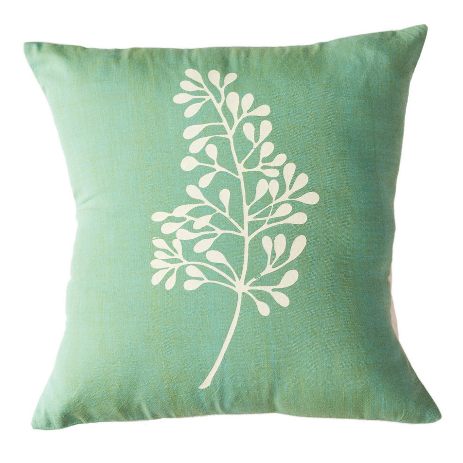 Sustainable Threads Botanical Cotton Throw Pillow & Reviews Wayfair