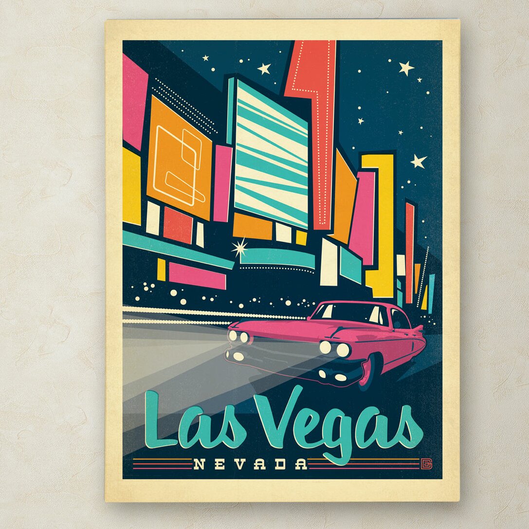 Trademark Art "Las Vegas, Nevada" by Anderson Design Group ...