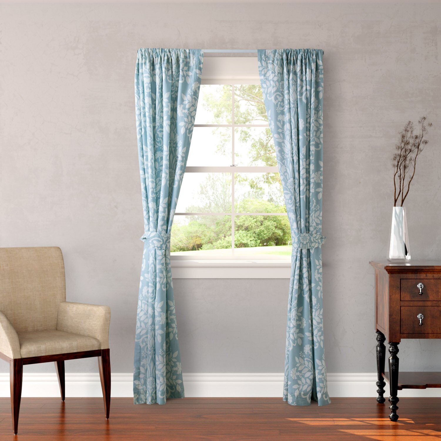 Laura Ashley Home Rowland Breeze Curtain Panels & Reviews | Wayfair