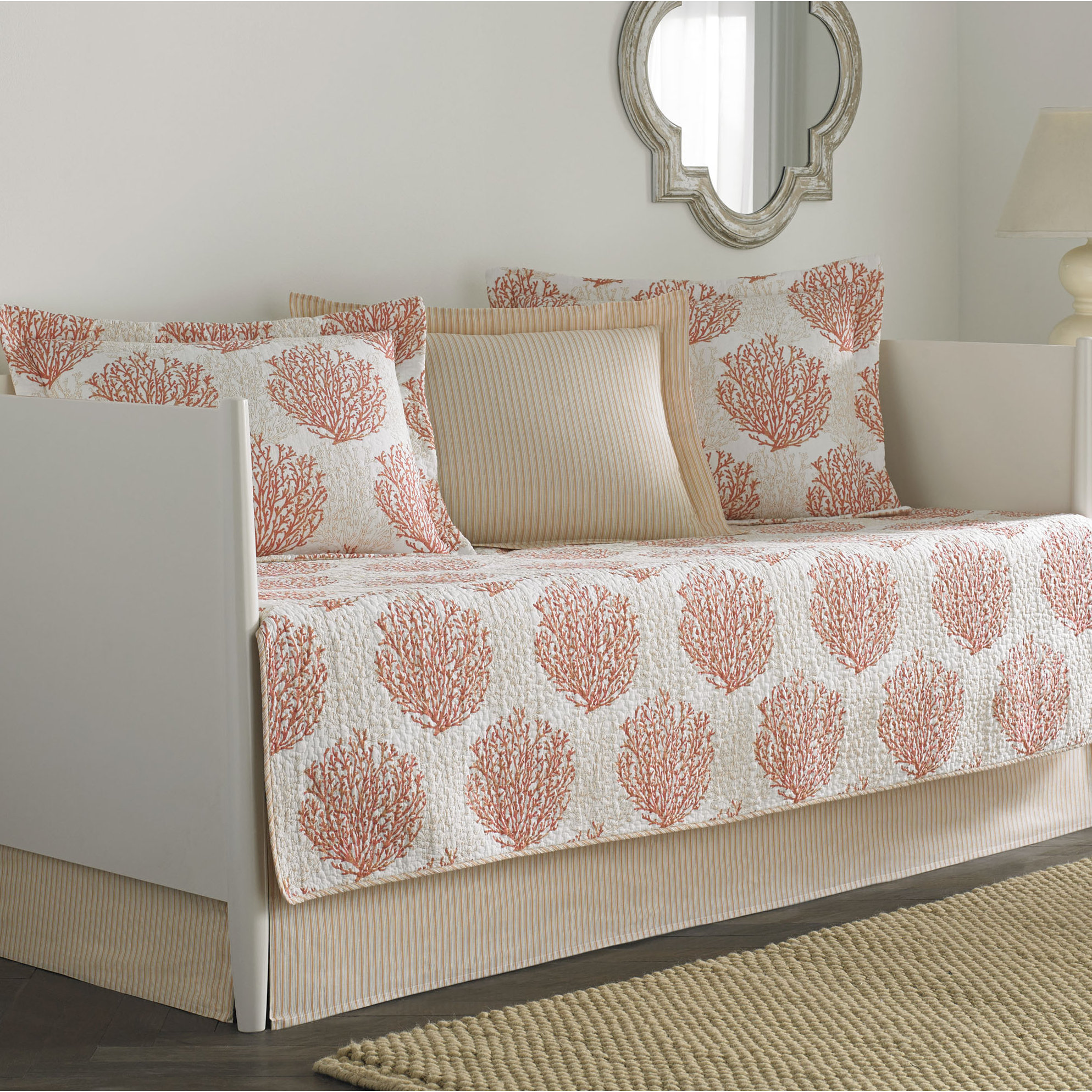Laura Ashley Home Coral Coast 5 Piece Twin Daybed Quilt Set & Reviews